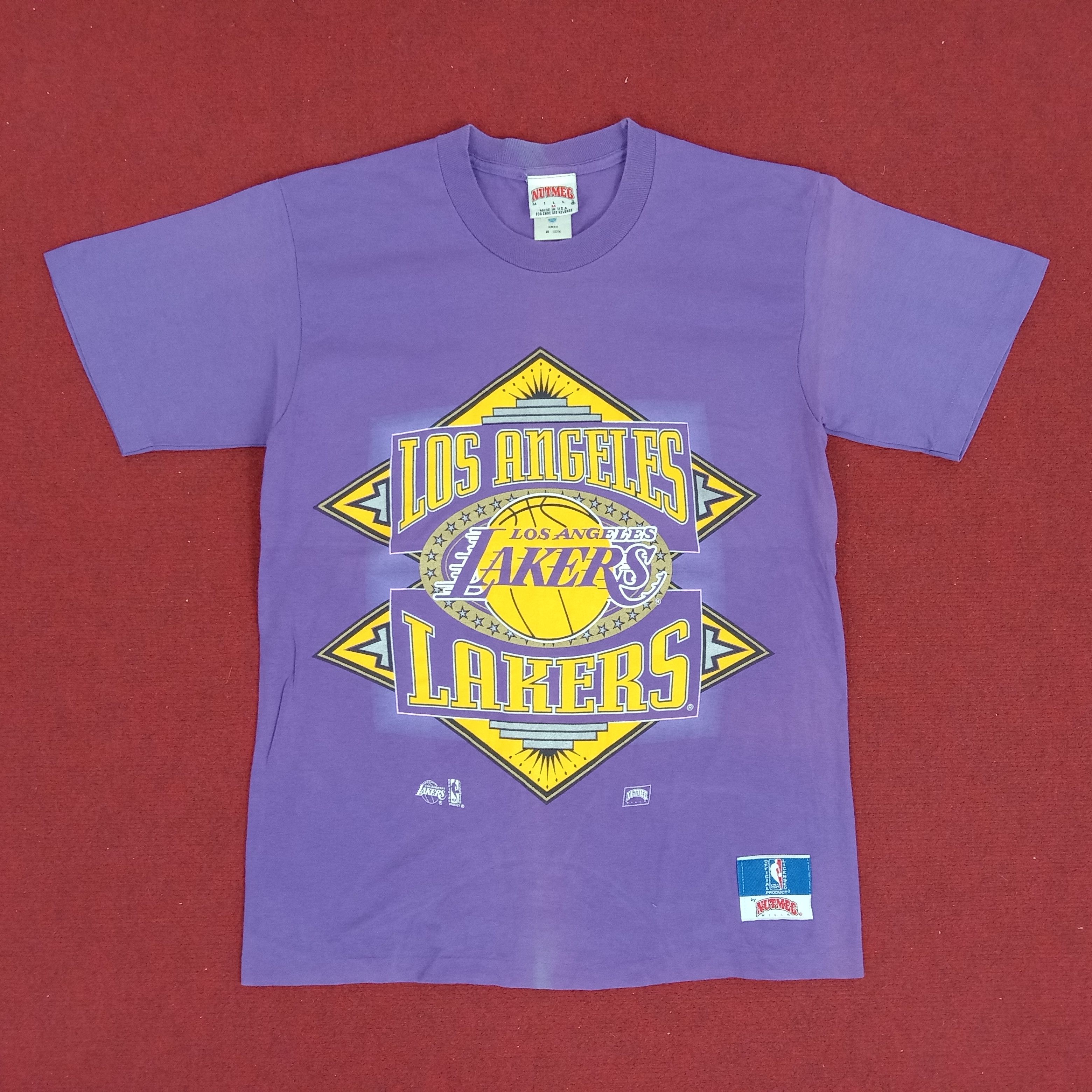 NBA × Vintage Los Angeles Lakers American Sports Basketball Vintage Tshirt Size US S / EU 44-46 / 1 - 1 Thumbnail
