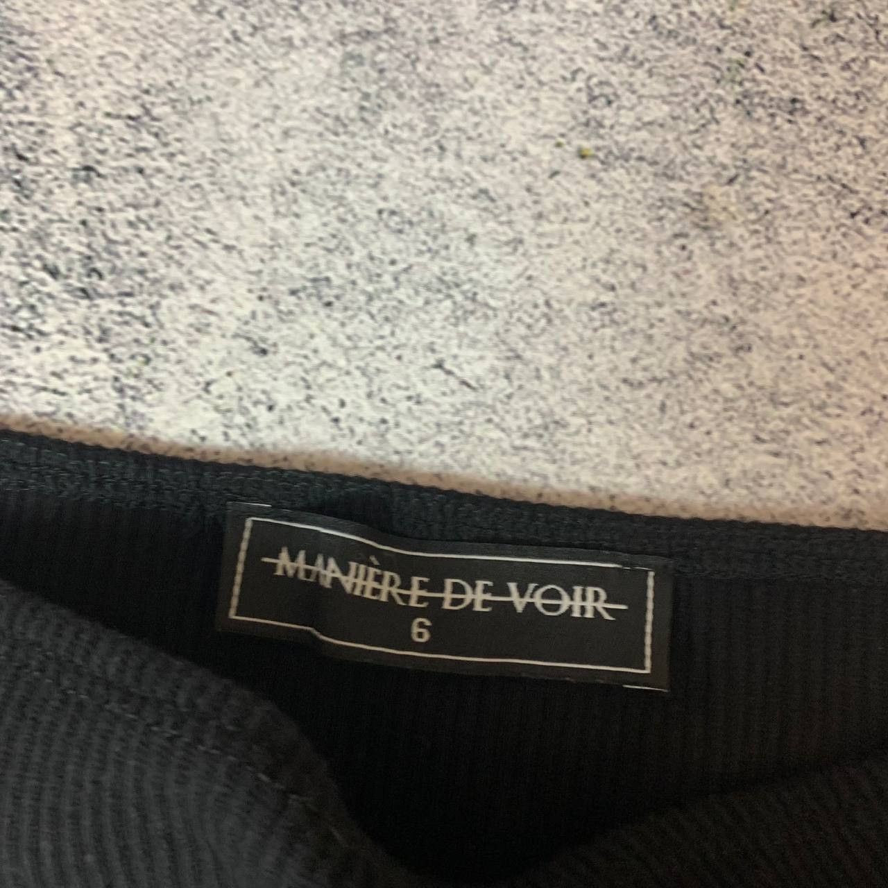 Maniere De Vior Maniere De Voir Women's Top Long Sleeve Size 6 Black Size M / US 6-8 / IT 42-44 - 5 Thumbnail