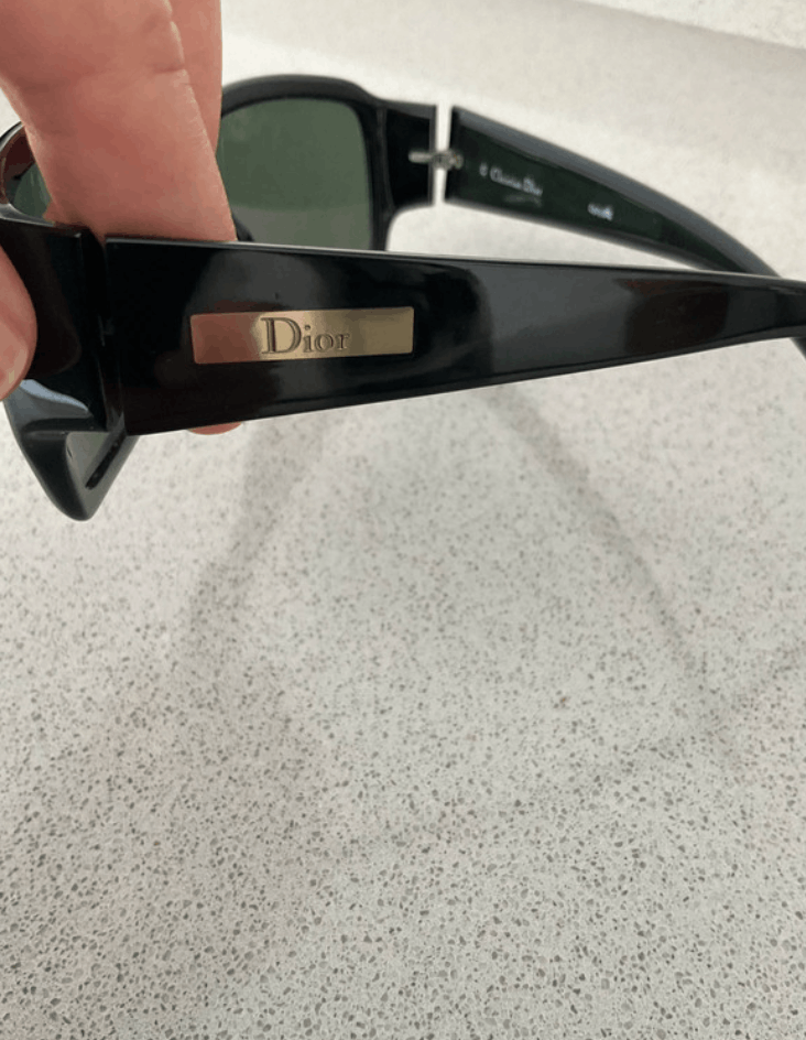 Dior Sunglasses Celebrity Ski Bike Pop Rimless Vintage