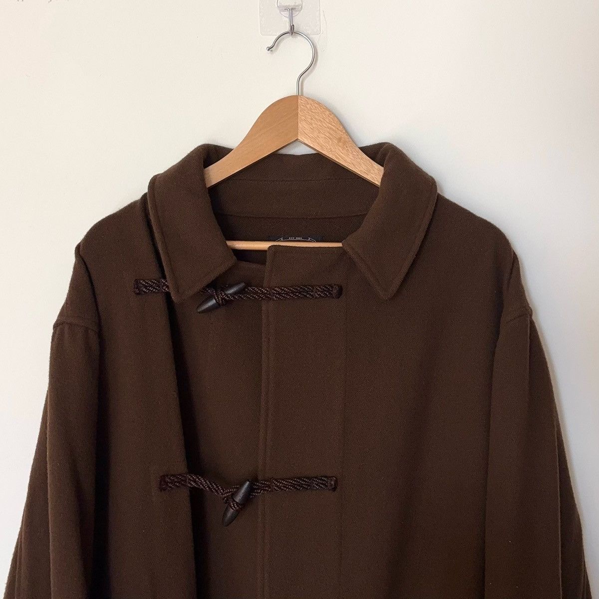 RRL Ralph Lauren RRL Double RL Wool Duffel Coat Toggle Clasp Chocolate Brown Size US XL / EU 56 / 4 - 4 Thumbnail