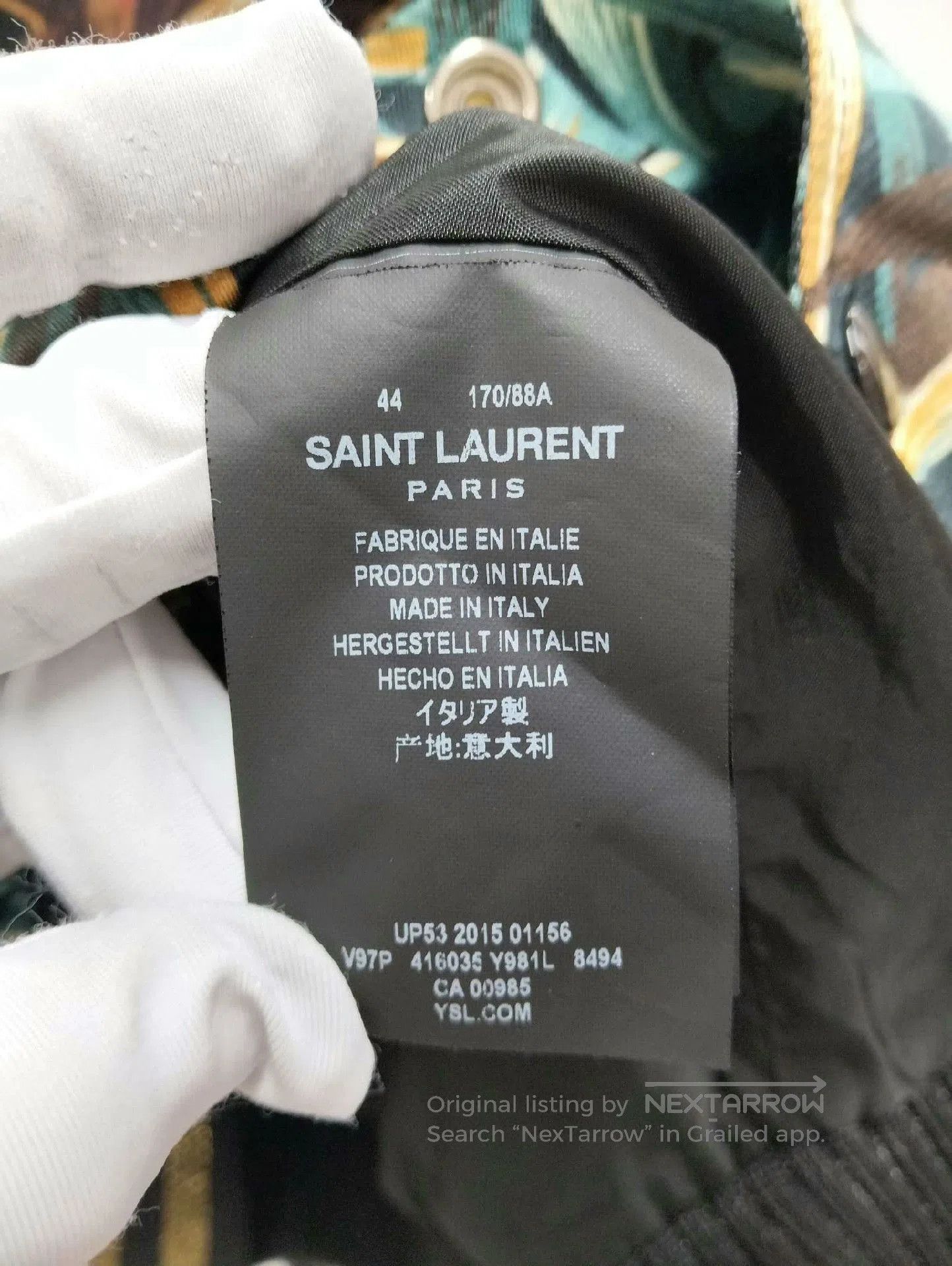 Saint Laurent Paris Saint Laurent Tiger Eagle Embroidered Bomber Jacket. Size US S / EU 44-46 / 1 - 3 Thumbnail