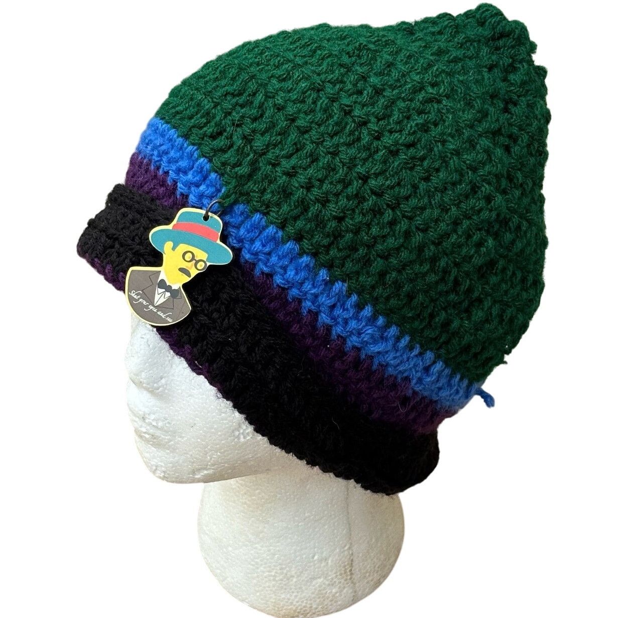 Other Green & Blue Beanie Size ONE SIZE - 3 Thumbnail