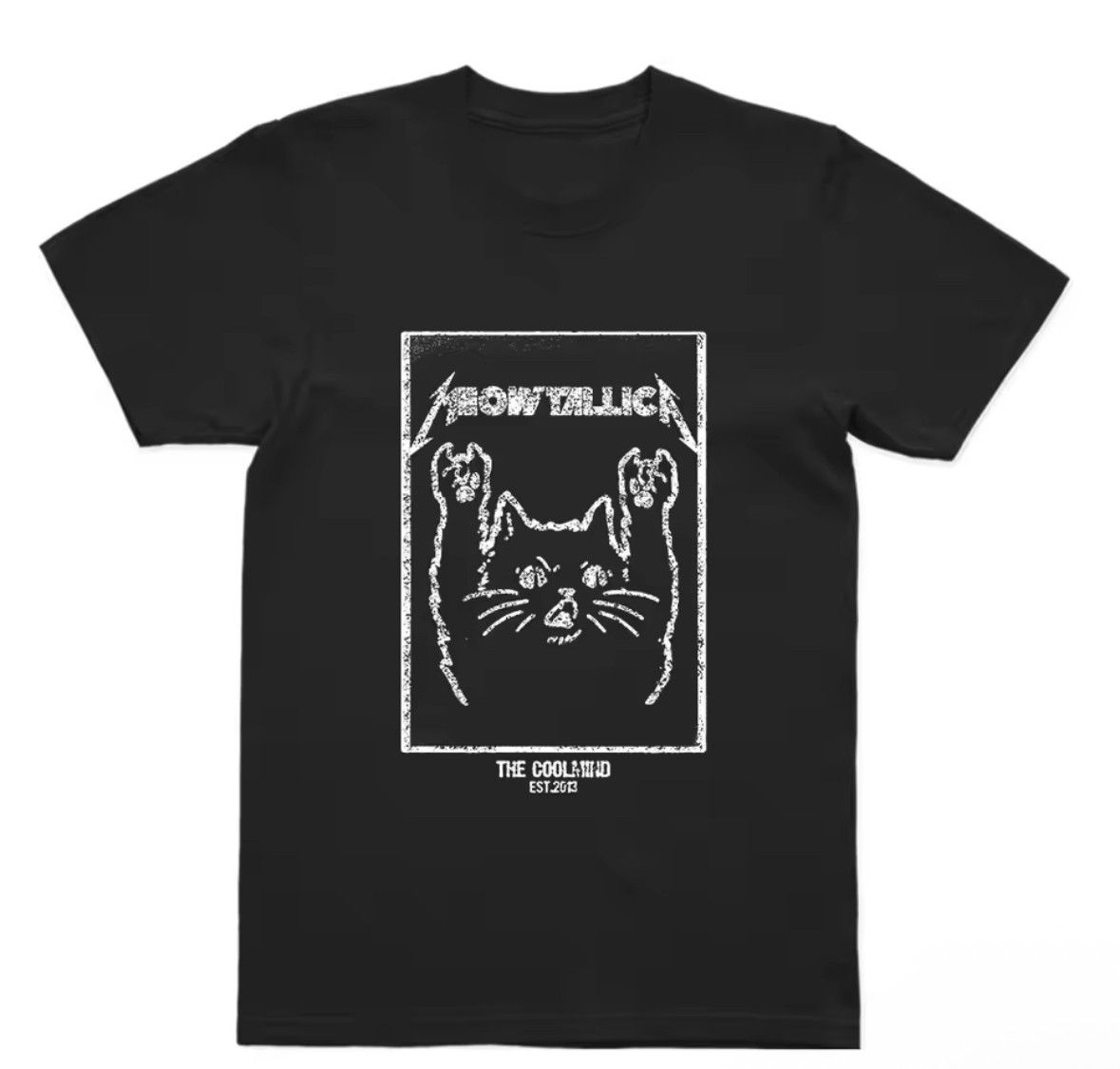 Other Streetwear Hands Up Cute Cat Print T-Shirt Punk Size US XL / EU 56 / 4 - 2 Thumbnail