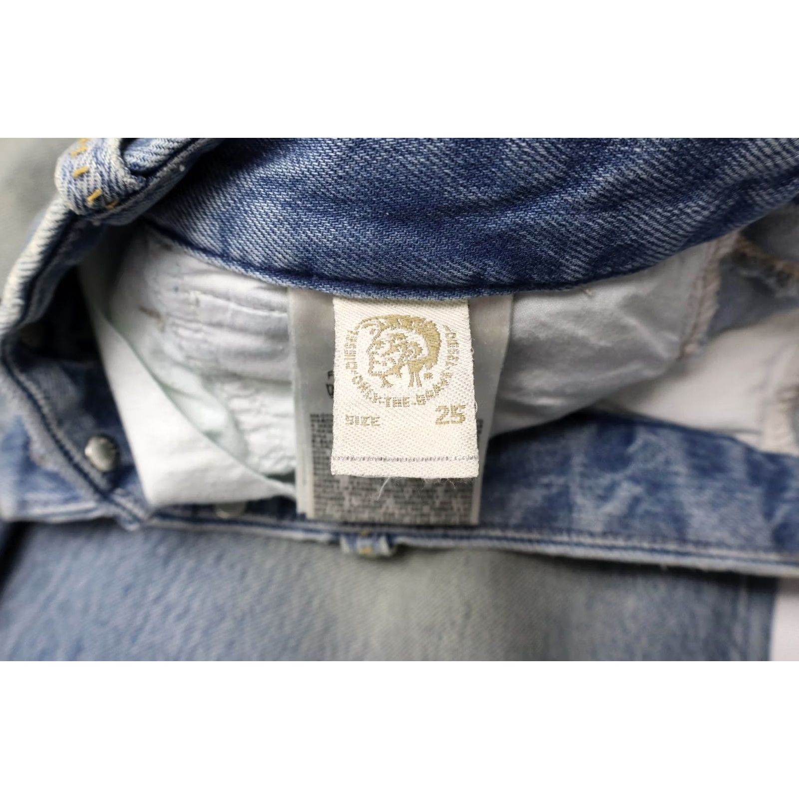 Diesel Diesel Jeans Womens W25/L32 Blue Flaitlegg Regular Flare 0888Z Women Aged Look Size 42" / US 20 - 7 Thumbnail