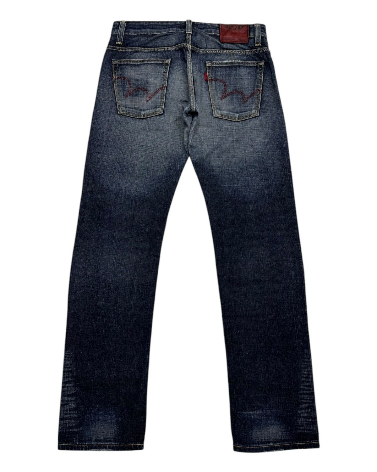 Edwin Edwin 503 Blue Trip Slim Washed Whisker Dirty Distress Size US 33 - 2 Thumbnail