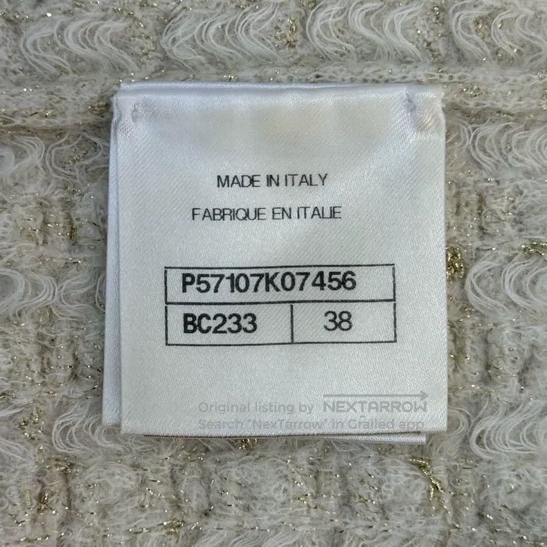 Chanel Chanel Beige gold thread medium-sleeved knitted dress Size XS / US 0-2 / IT 36-38 - 6 Thumbnail