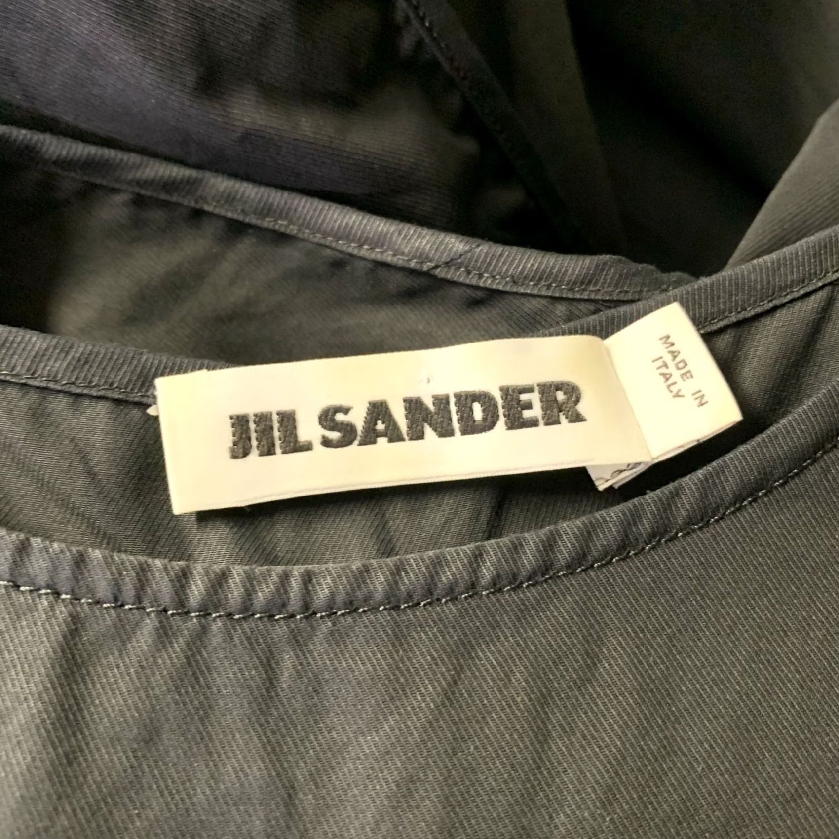 Jil Sander JIL SANDER Size 2 Black Cotton IW405708 Open back Knee-Length Dress Size XS / US 0-2 / IT 36-38 - 5 Thumbnail