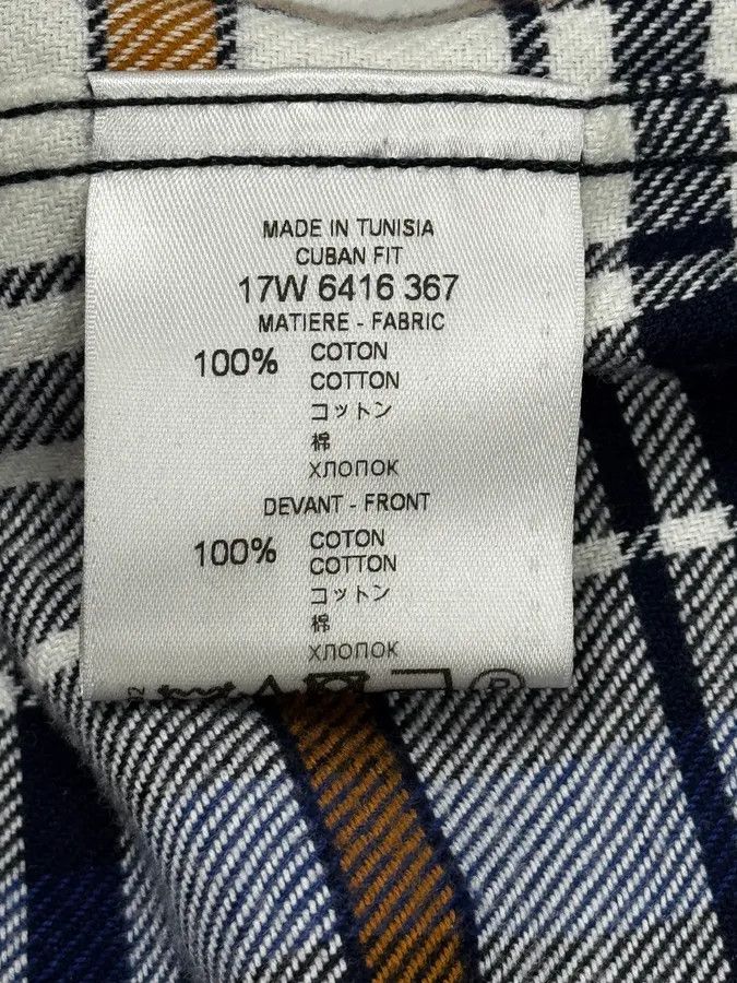 Givenchy AW2017 Givenchy Navy Checkered Shirt by Riccardo Tisci Size US M / EU 48-50 / 2 - 12 Thumbnail