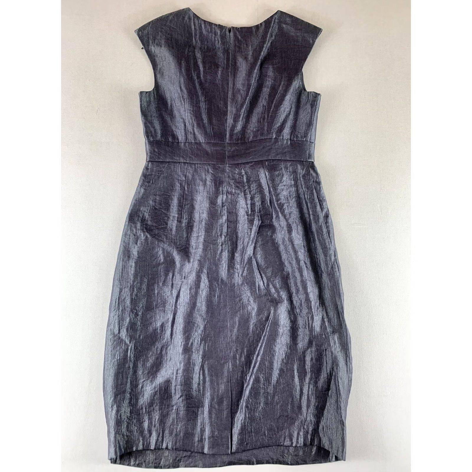 Adrianna Papell ADRIANNA PAPELL DRESS WOMENS SIZE 8 SHEATH GRAY SLEEVELESS PULLOVER Size M / US 6-8 / IT 42-44 - 2 Thumbnail