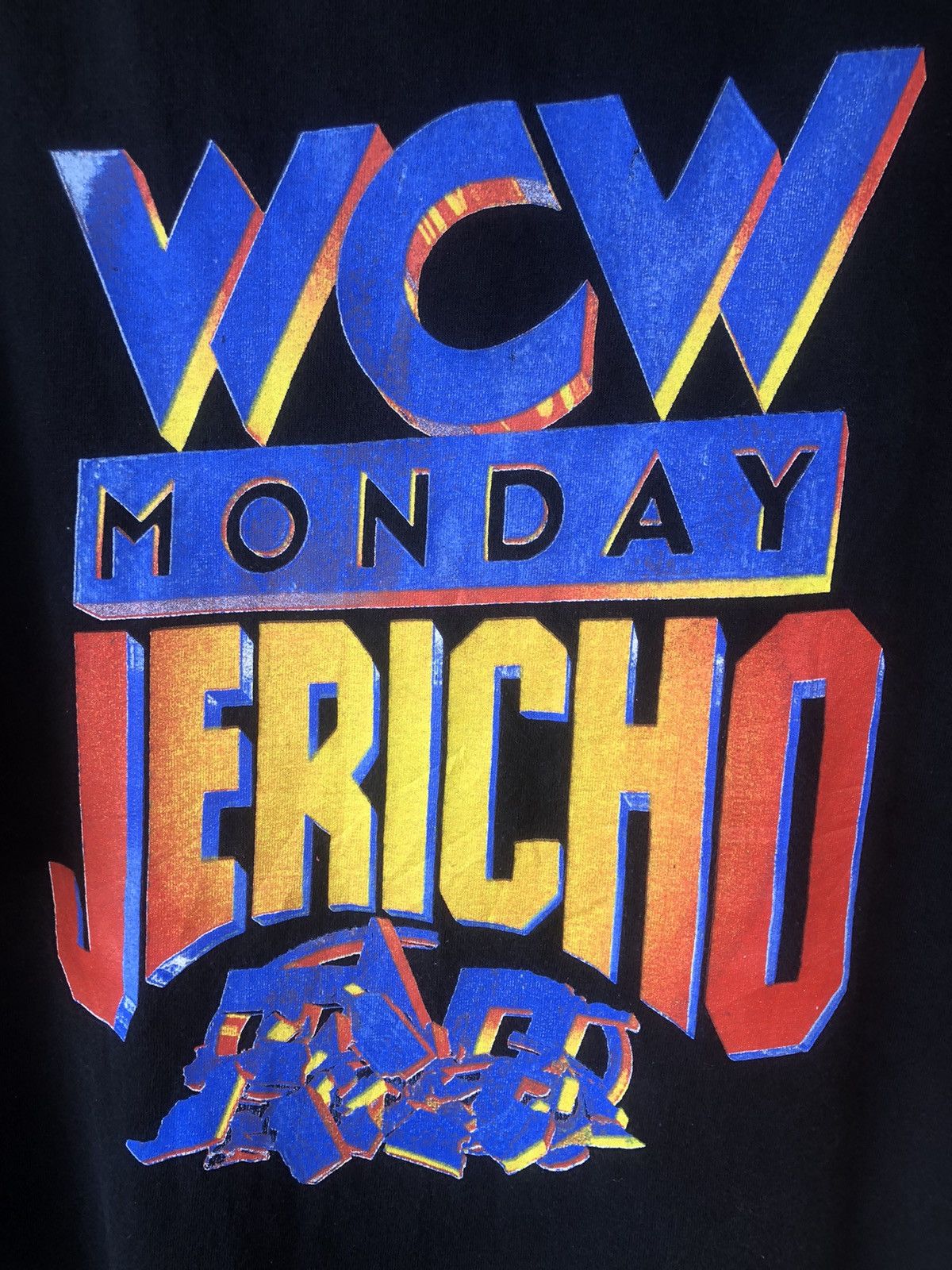 Vintage Vintage 90s WCW MONDAY JERICHO Wrestling Tee Size US XXL / EU 58 / 5 - 3 Thumbnail