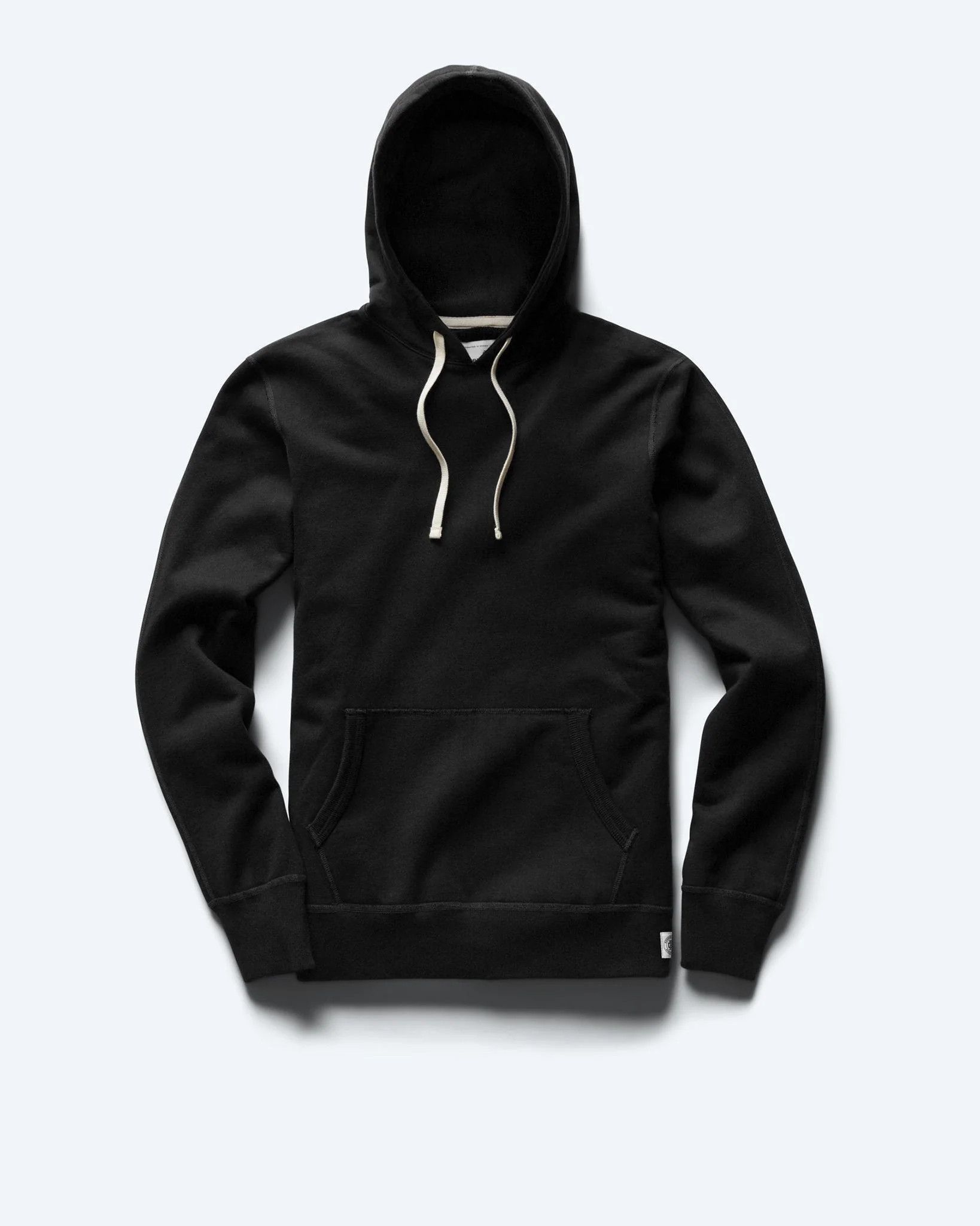 image of Reigning Champ Midweight Terry Hoodie | Slim Fit Medium Mens in Black