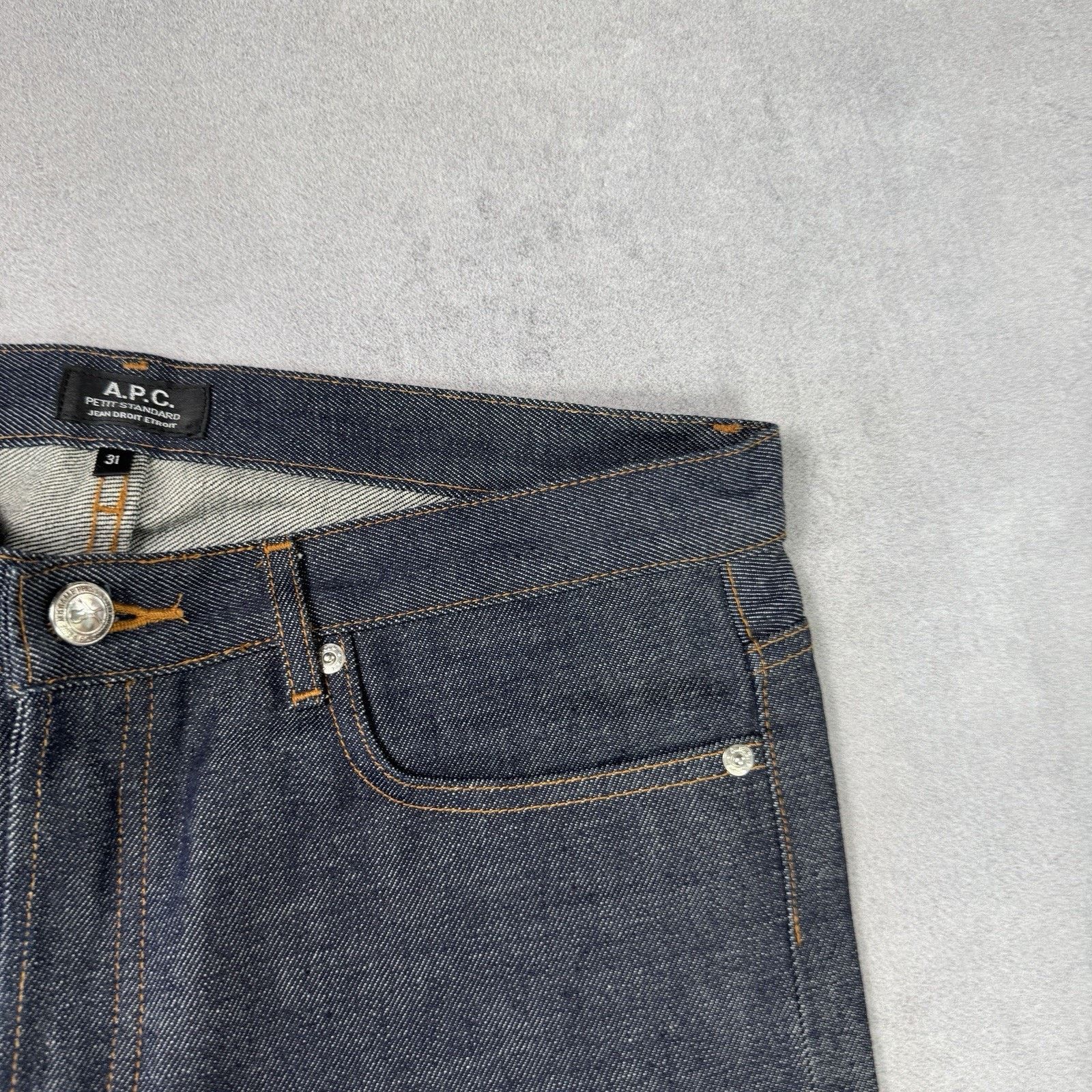 A.P.C. Vintage Men APC Blue Denim Selvedge Pants Jeans Size 31 Size US 31 - 3 Thumbnail