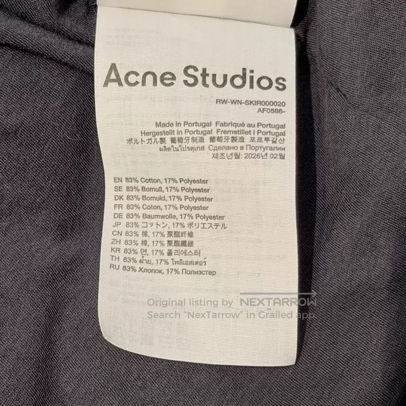 Acne Studios Acne Studios size S Asymmetrical Layered Short Skirt Size 23" - 6 Thumbnail