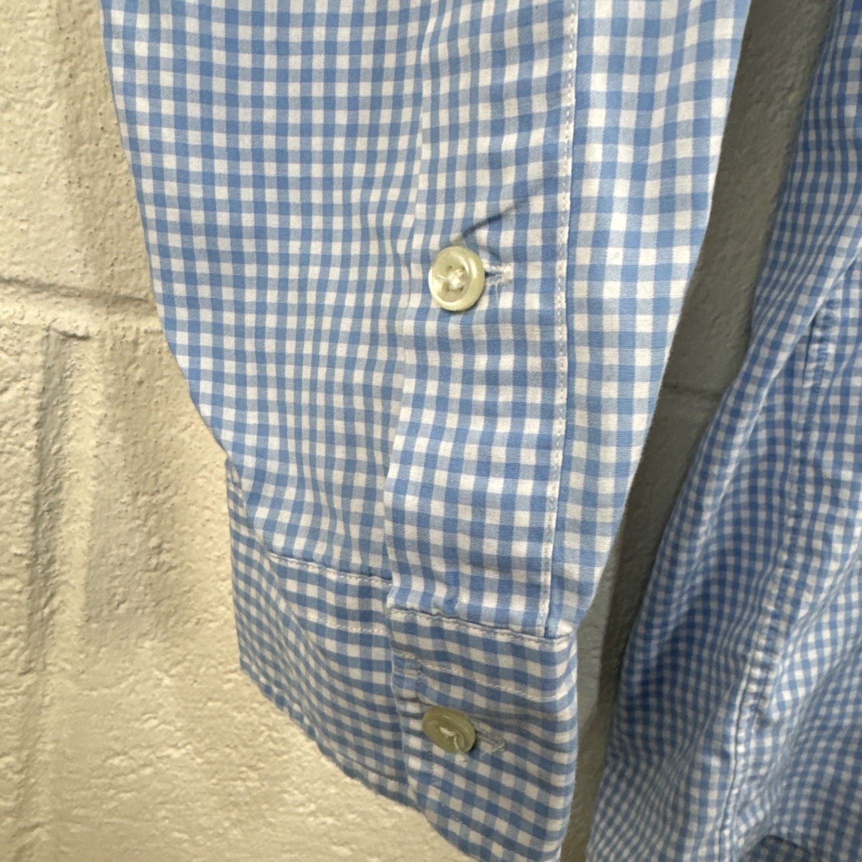 Polo Ralph Lauren Polo Ralph Lauren Shirt Mens Medium Blue Gingham Check Oxford Pony Long Sleeve Size US M / EU 48-50 / 2 - 6 Thumbnail