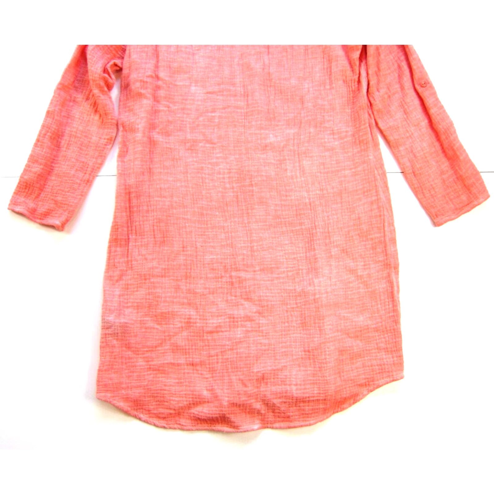 Vintage Tribal Jeans Orange Cotton Gauze Tie Dye Long Sleeve Button Down Shirt Dress M Size M / US 6-8 / IT 42-44 - 8 Thumbnail
