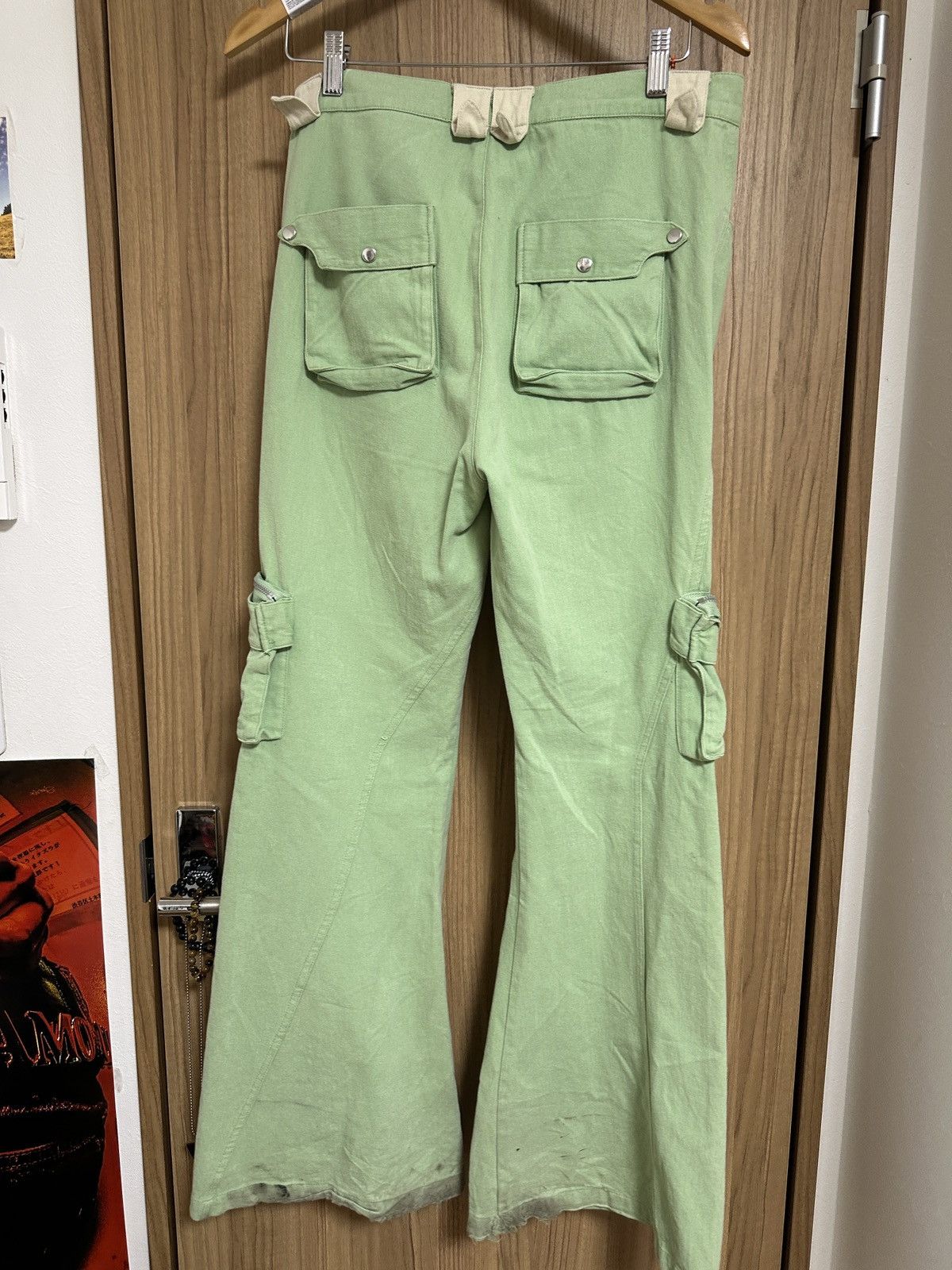 Cleioner Cleioner Zipper Cargo Flared Pants Size US 30 / EU 46 - 4 Thumbnail