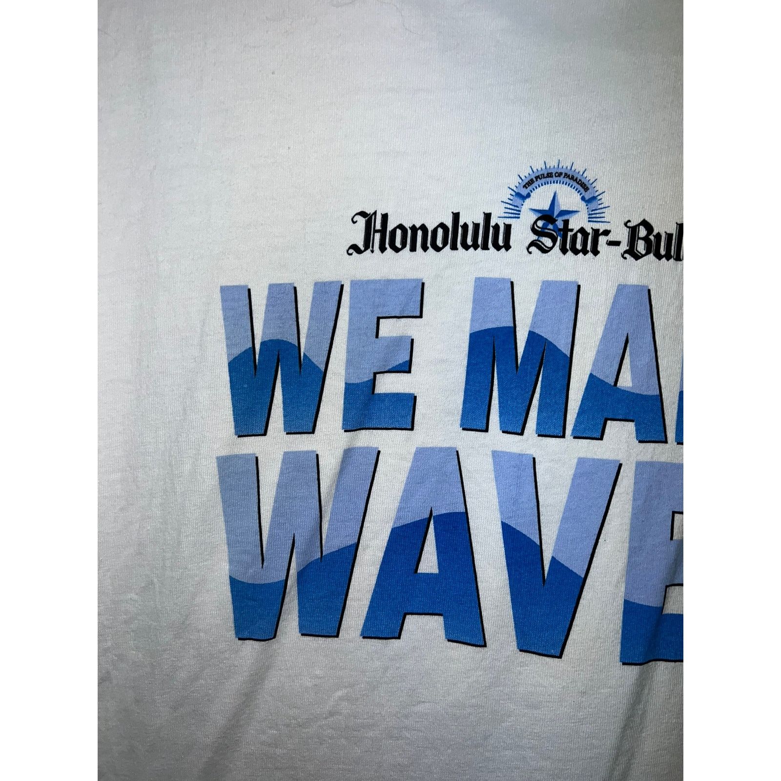 Hanes Vintage Honolulu Shirt Star Bulletin Newspaper News 90s XL Size US XL / EU 56 / 4 - 3 Thumbnail