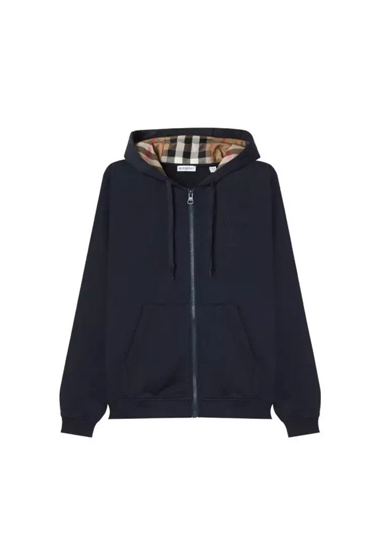 Burberry o1w1db10326 Logo Zip Hoodie in Navy Size US L / EU 52-54 / 3 - 1 Preview