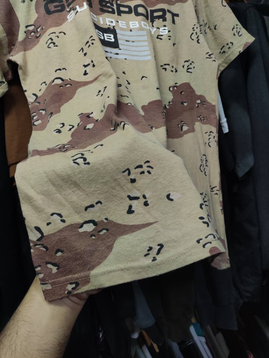 Fuck The Population × G59 Records Suicideboys " G59 Sport " Parody Polo Sport Camo T-Shirt Size US M / EU 48-50 / 2 - 7 Thumbnail