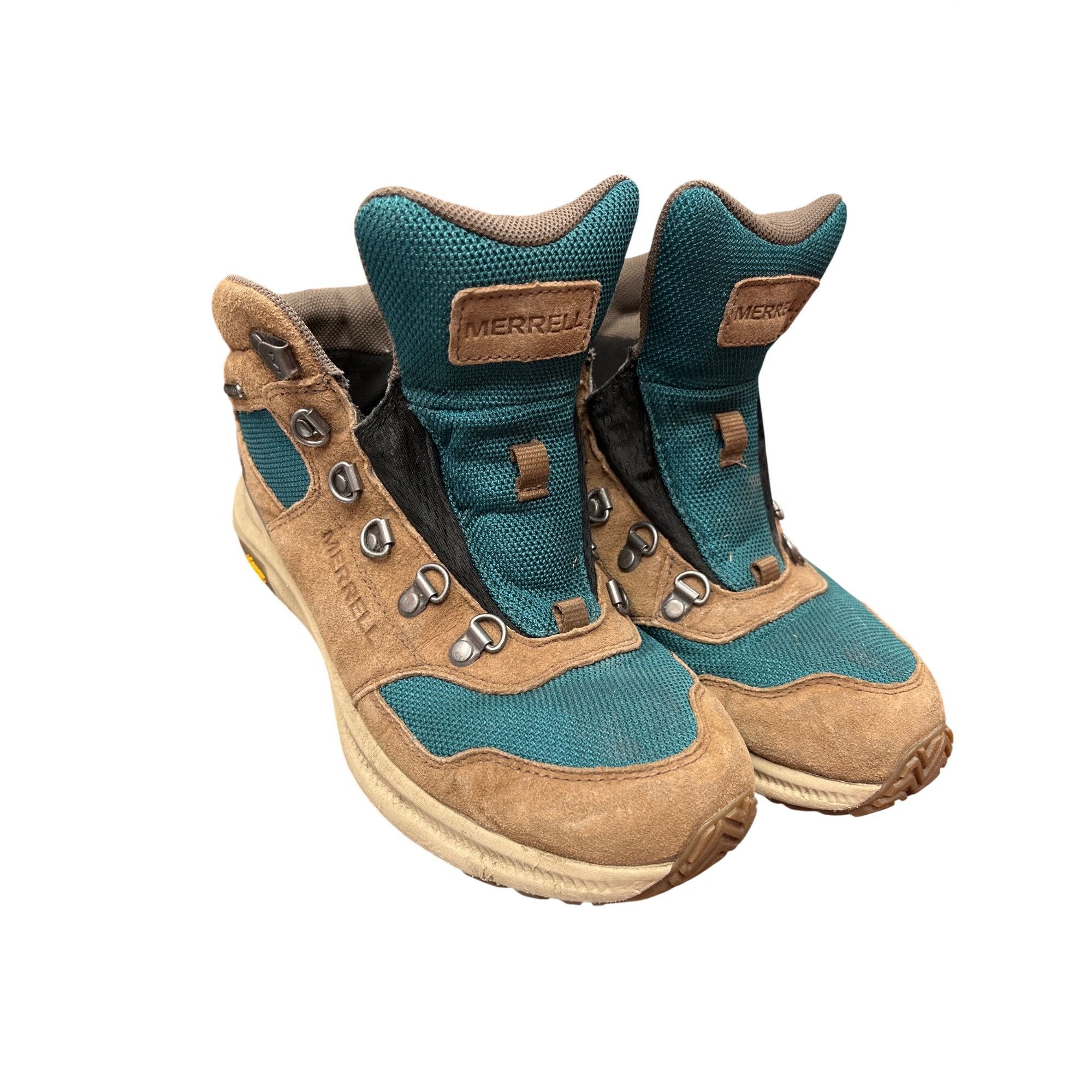 Merrell Merrell Vibram wms brown green waterproof hiking ankle boots Size US 8 / IT 38 - 15 Thumbnail