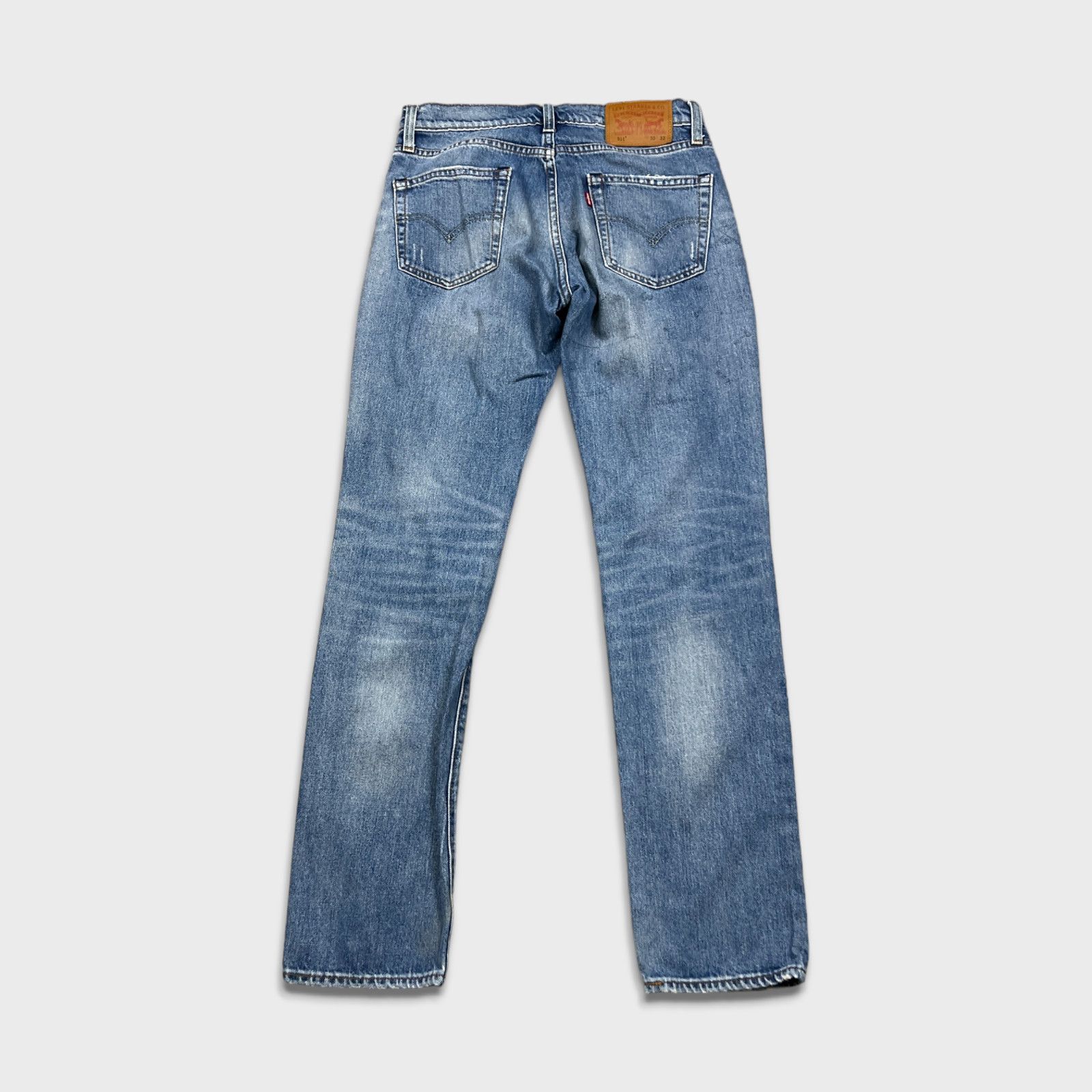 Levi's × Vintage Levi's 511 Jeans 30x31 Slim Fit Distressed Denim Pants Size US 30 / EU 46 - 6 Thumbnail