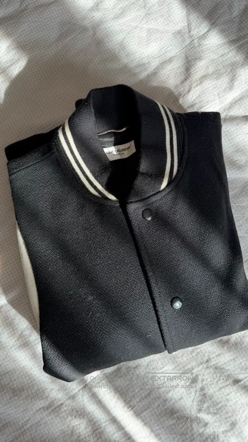 Saint Laurent Paris Saint Laurent Paris Black and White Patch Leather Baseball Size US L / EU 52-54 / 3 - 7 Thumbnail