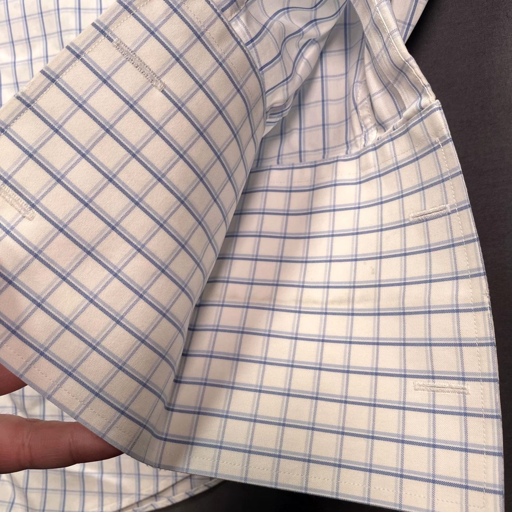 Brooks Brothers Brooks Brothers Shirt Mens Medium 15.5 33 White Blue Check Non-Iron Long Sleeve Button-Up Dress Shirt Regular Fit Collared Size US M / EU 48-50 / 2 - 4 Thumbnail