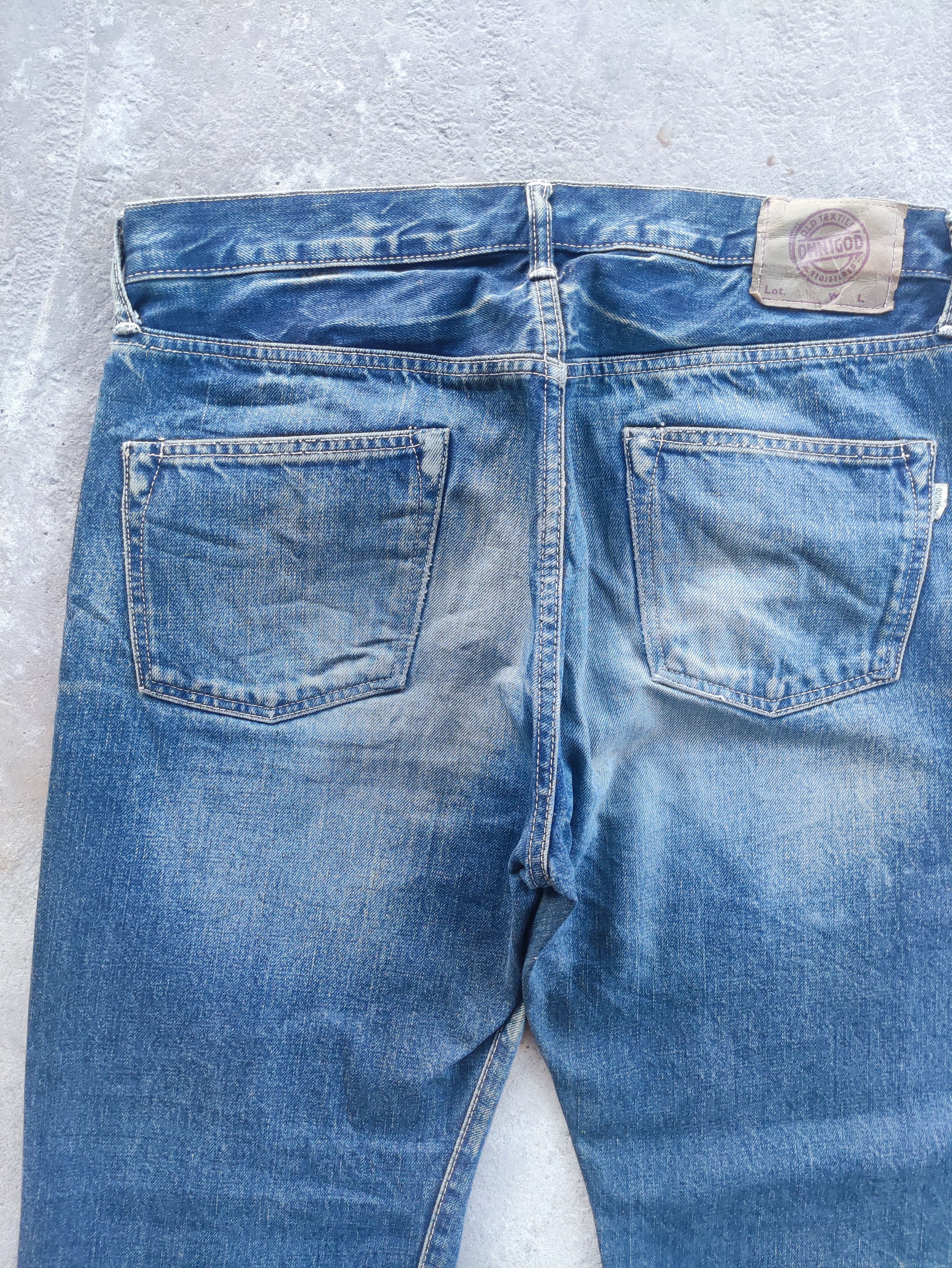 Japanese Brand Vintage Japanese Baggy Button Denim Distress Faded Jean Size US 34 / EU 50 - 9 Thumbnail