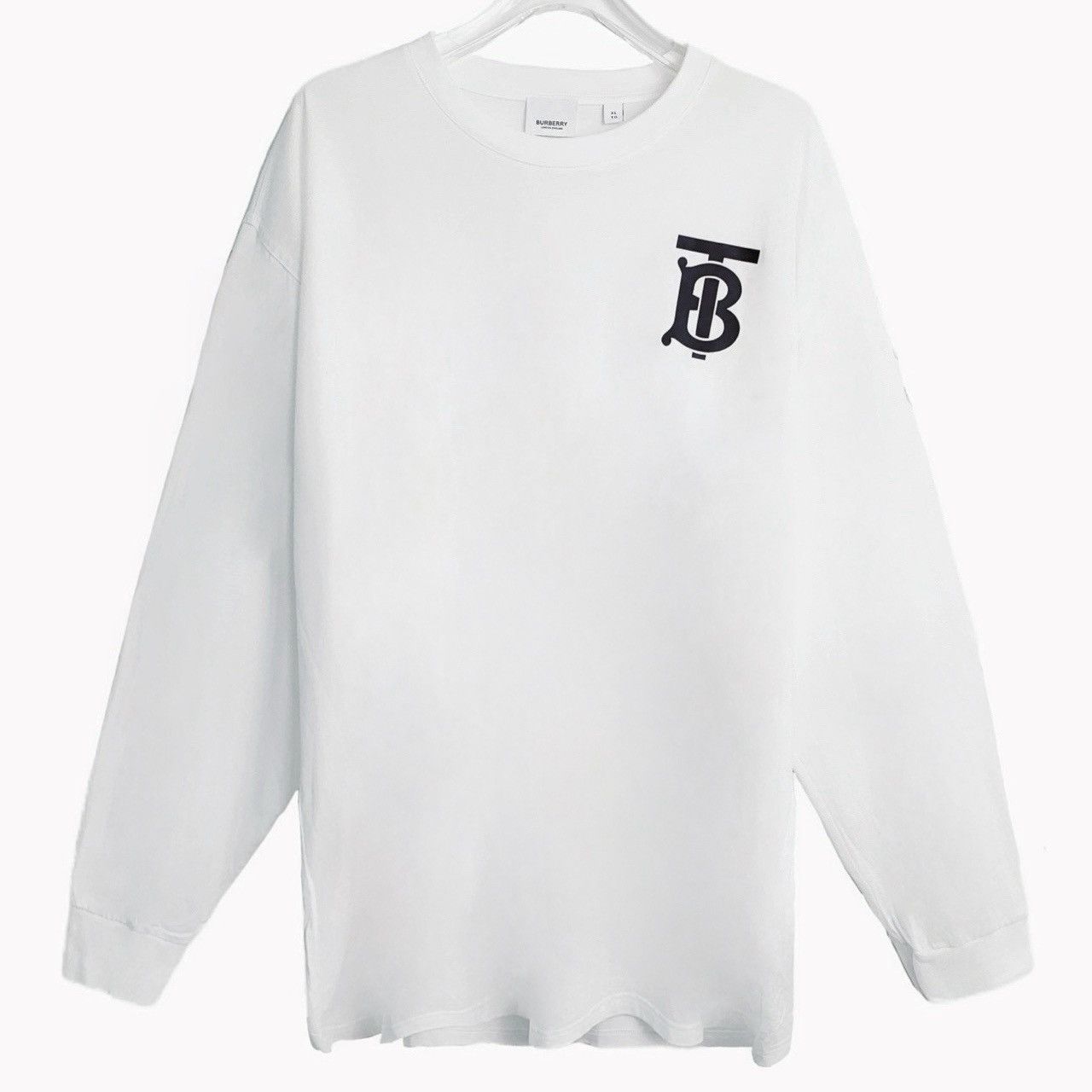 Burberry Burberry White Long Sleeve Sweatshirt K26WX Size US XL / EU 56 / 4 - 1 Thumbnail