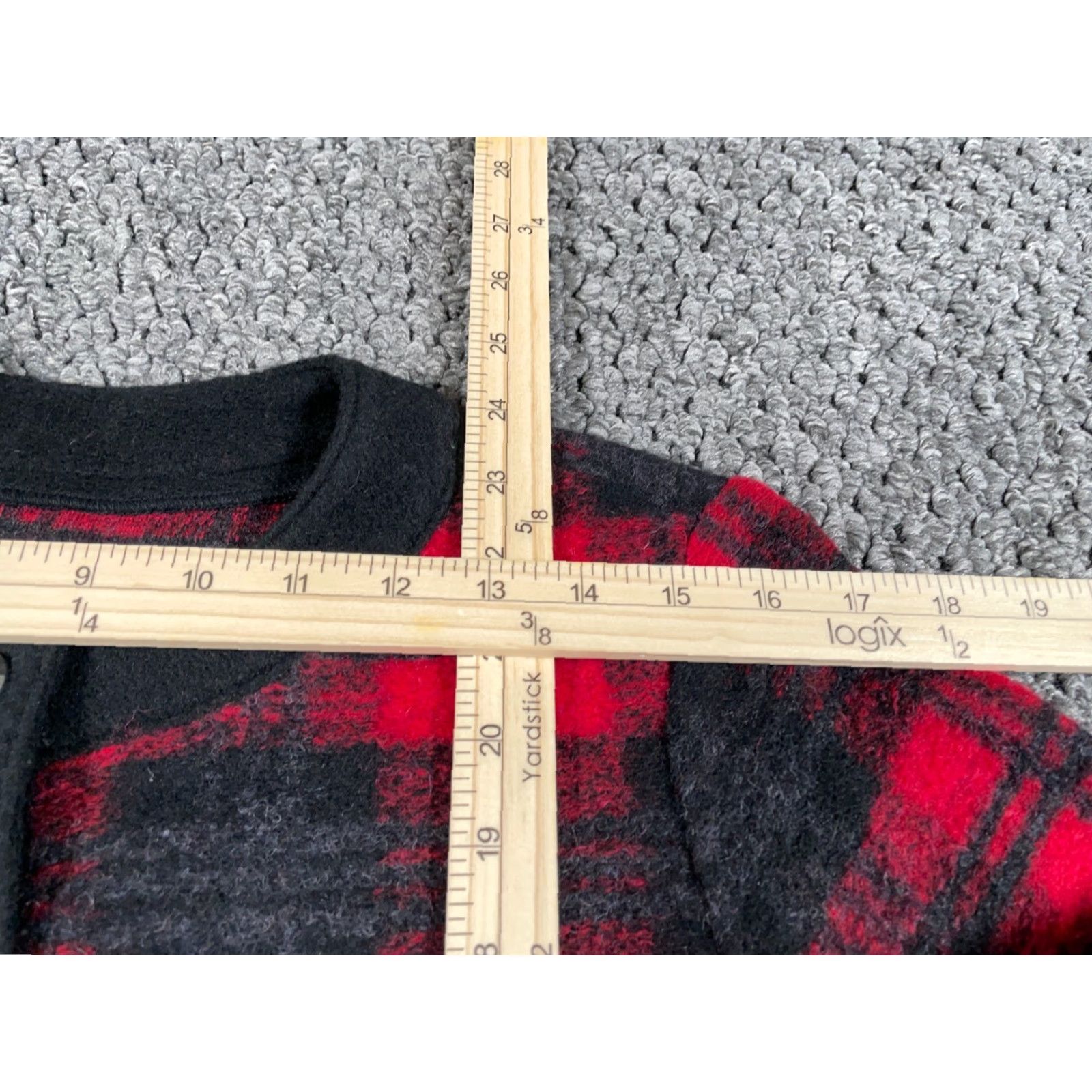 Pendleton Pendleton Cardigan Women's Small Black Red Tartan Plaid Preppy Elegant Wool Knit Thick Lightweight Casual Classic Style Crew Neck Flat Size S / US 4 / IT 40 - 7 Thumbnail