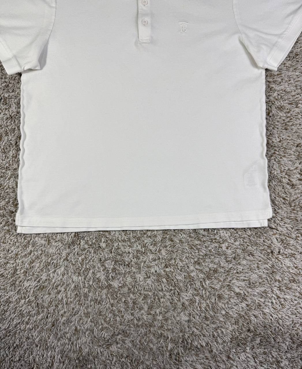 Burberry Burberry London Plaid White Short Sleeve Polo Shirt Size US XXL / EU 58 / 5 - 3 Thumbnail