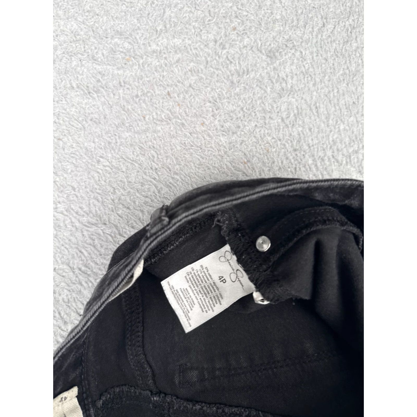 Jessica Simpson Jessica Simpson Jeans Women 4P Black Denim High Rise Skinny Cotton Blend 26x26 Size 27" / US 4 / IT 40 - 7 Thumbnail