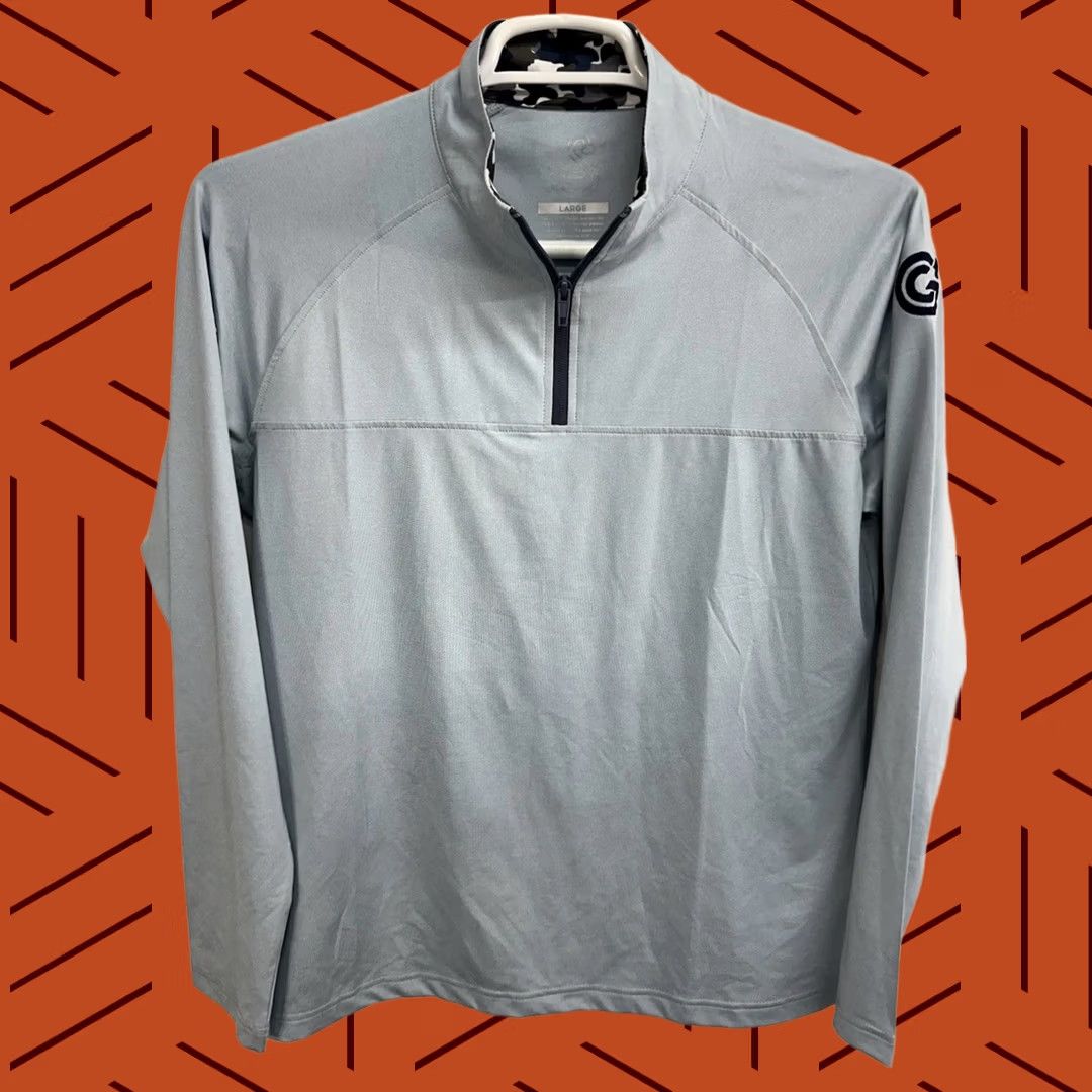 Vintage Swannies Performance Tech Pullover 1/4 Zip Light Blue Logo Adult Large Mens Size US L / EU 52-54 / 3 - 1 Thumbnail
