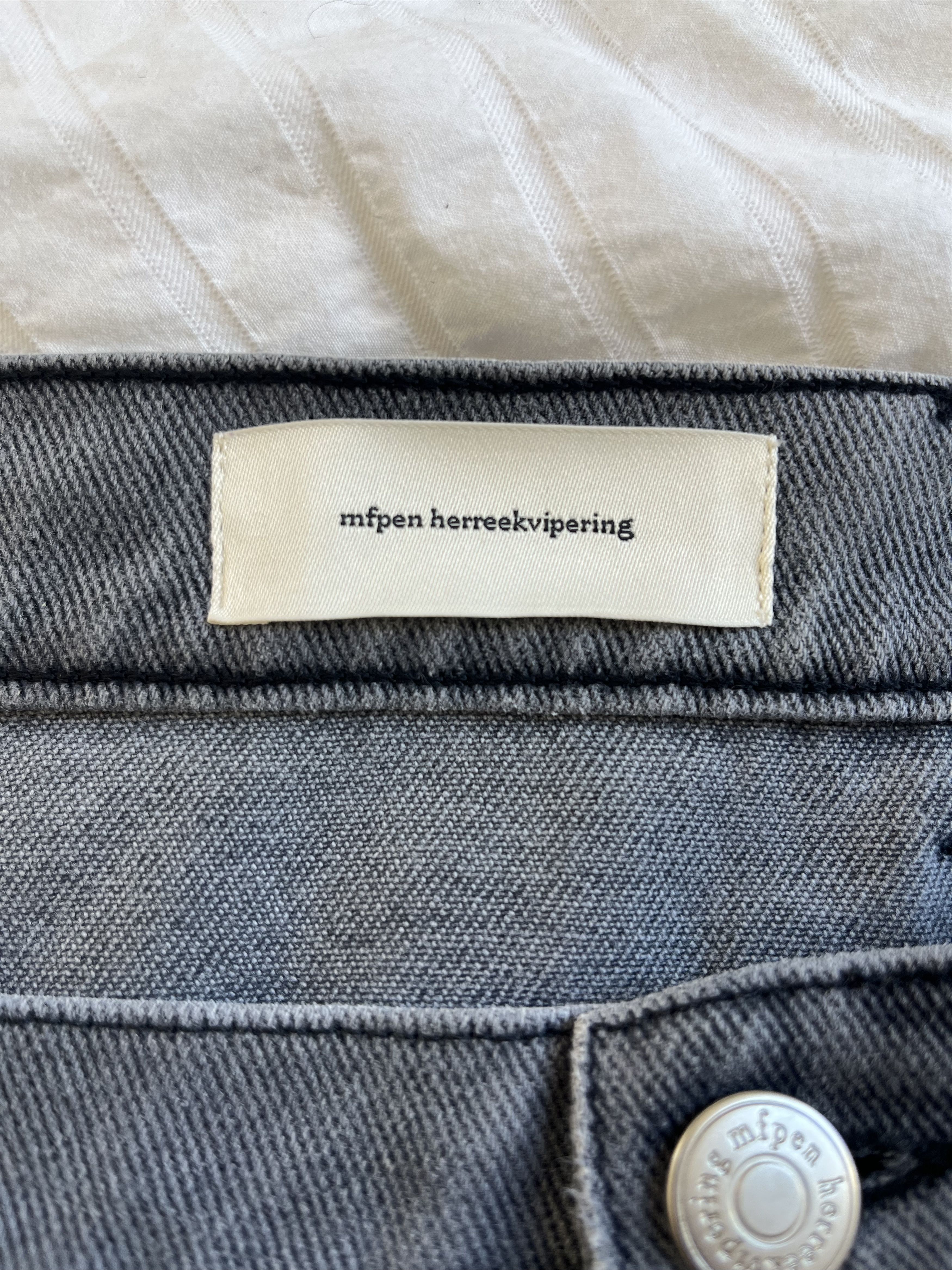 Mfpen Straight Cut Jeans - Washed Slate Size US 32 / EU 48 - 4 Thumbnail