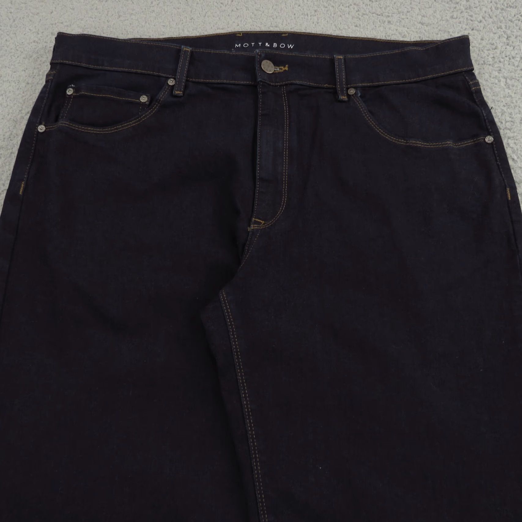 Mott & Bow Mott & Bow Jeans Men 40x32 Straight Blue Dark Indigo Wide Leg Stretch 5 Pocket Size US 40 / EU 56 - 5 Thumbnail