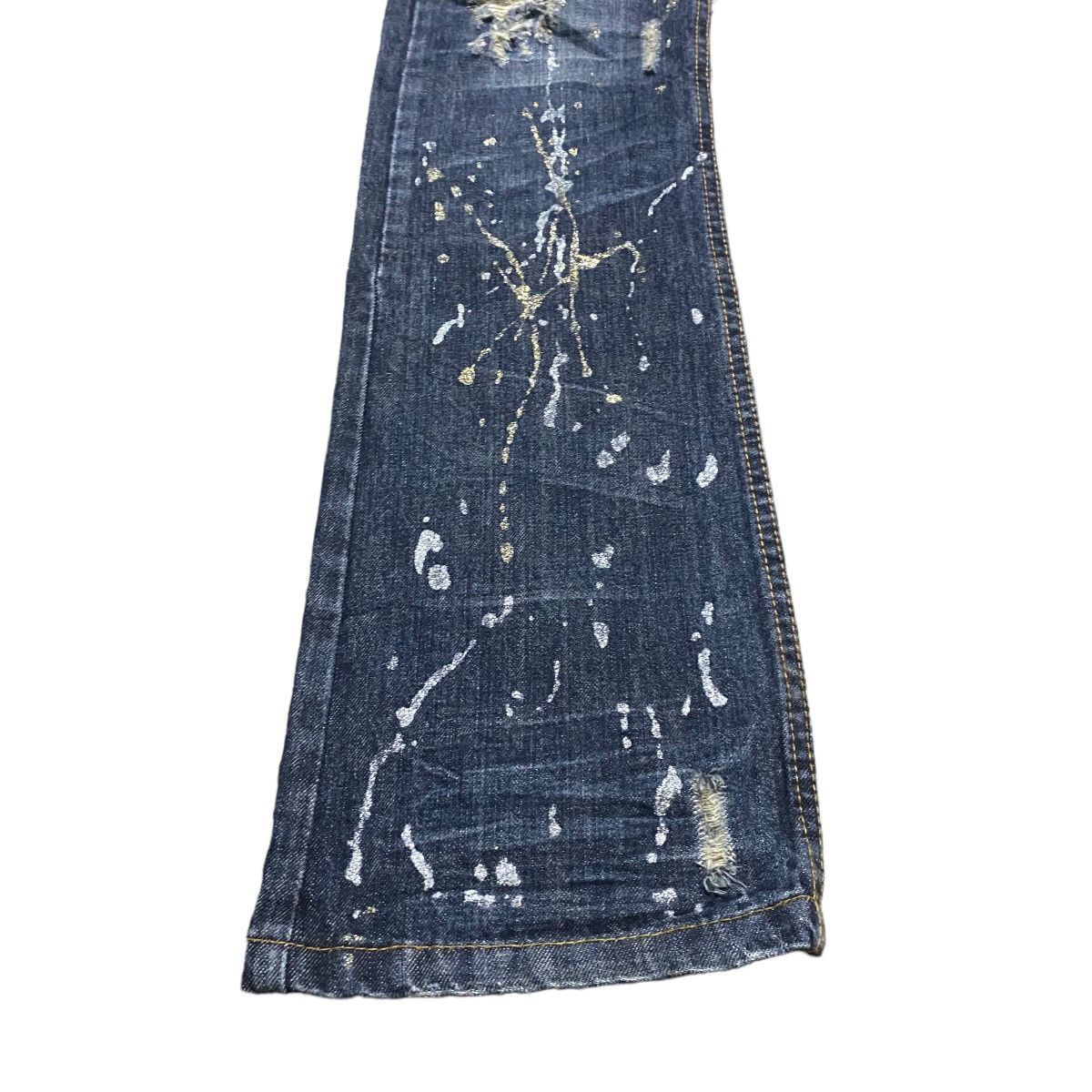 Le Grande Bleu (L.G.B.) Xfrm Clawmark Denim Flare Jeans Size US 32 / EU 48 - 8 Thumbnail