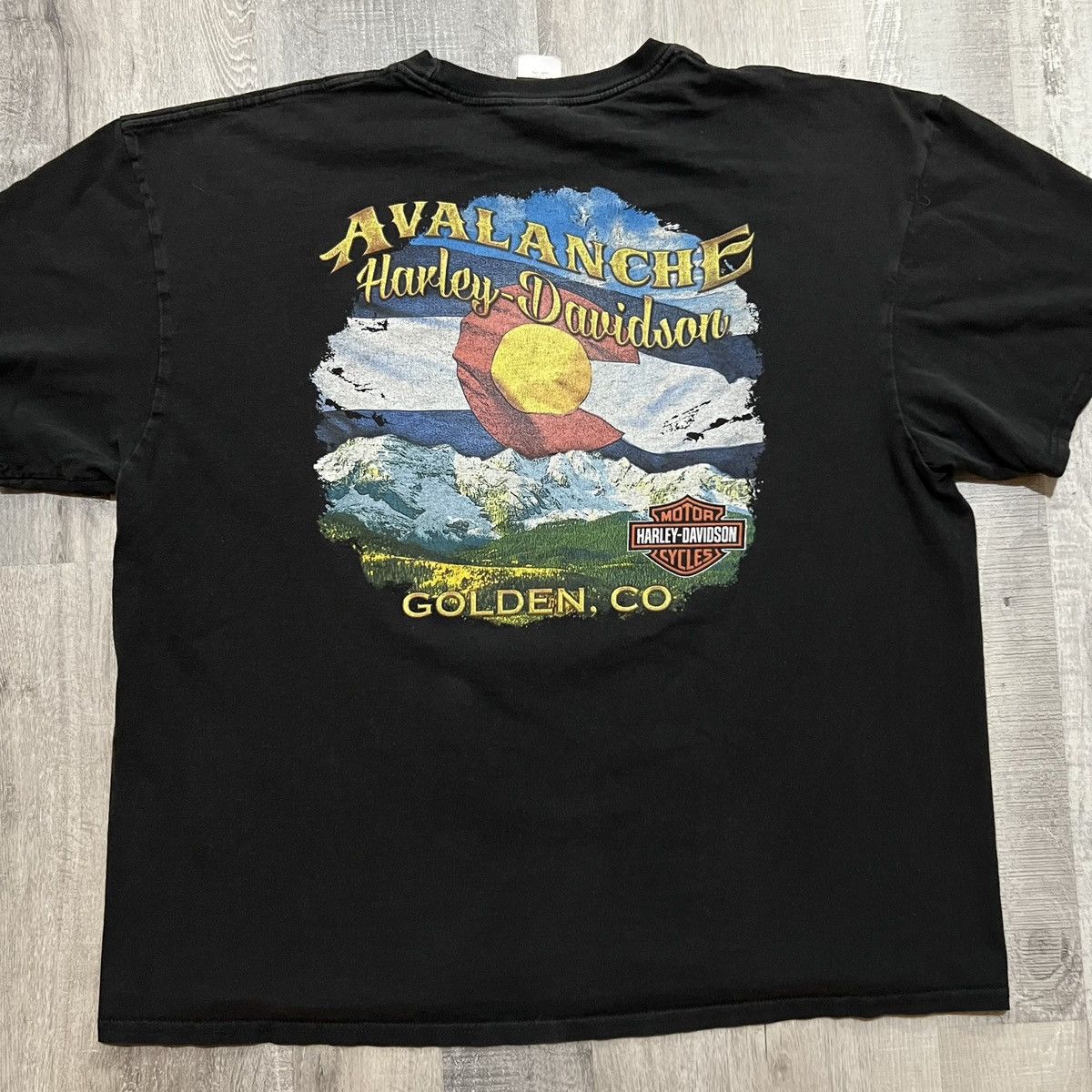 Harley Davidson Harley Davidson Avalanche Colorado Motorcycle Biker Shirt Size US XXL / EU 58 / 5 - 2 Thumbnail