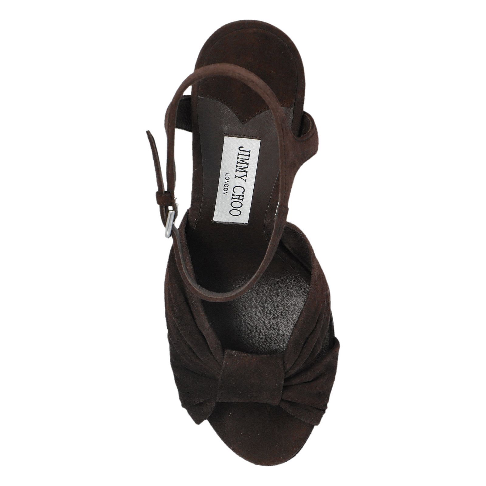 Jimmy Choo JIMMY CHOO 'Heloise' Brown Platform Sandals New & Authentic Size US 10 / IT 40 - 4 Thumbnail