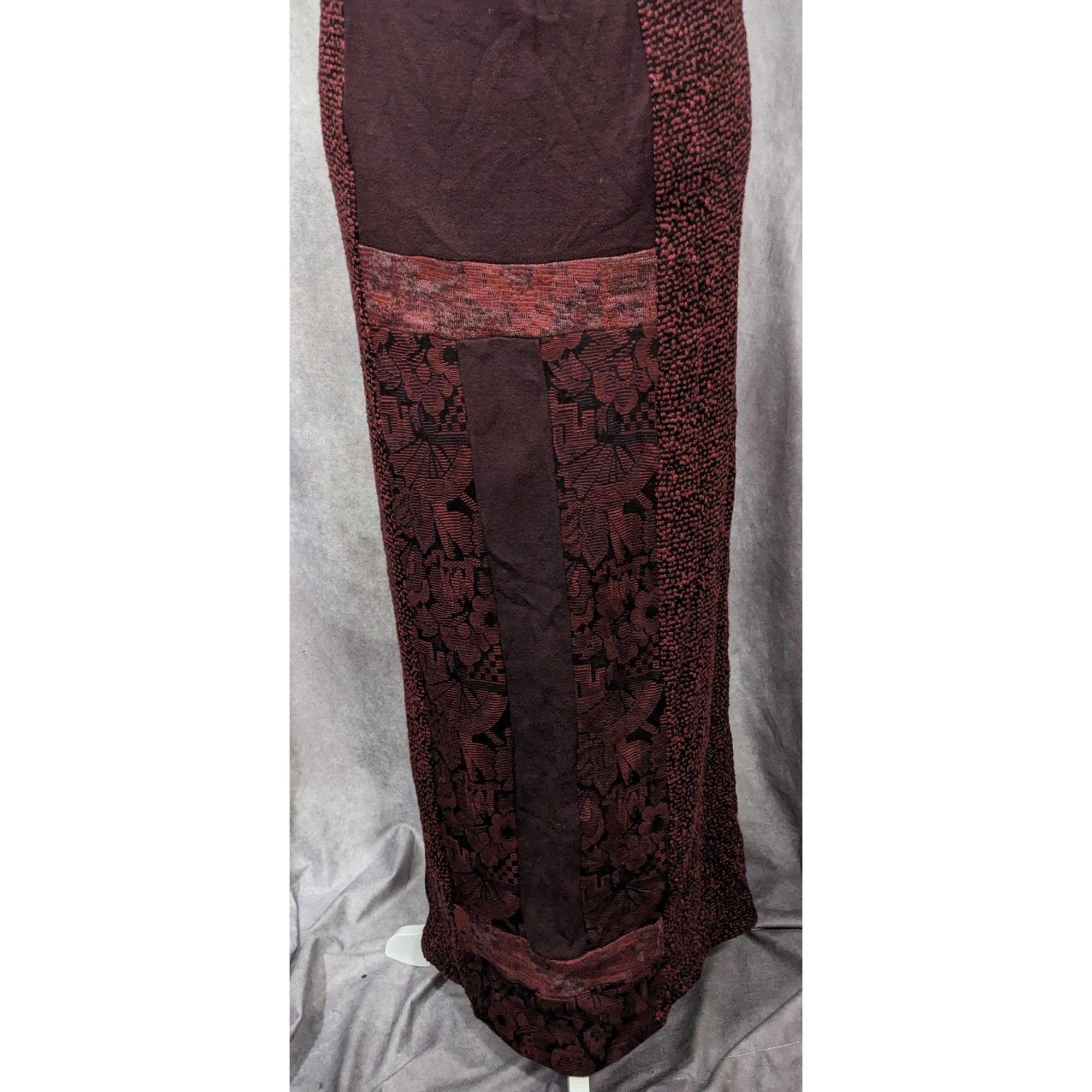 Other Vintage 80s Gothic Maxi Skirt by Outback Adventurous Clothin Size 26" / US 2 / IT 38 - 8 Thumbnail