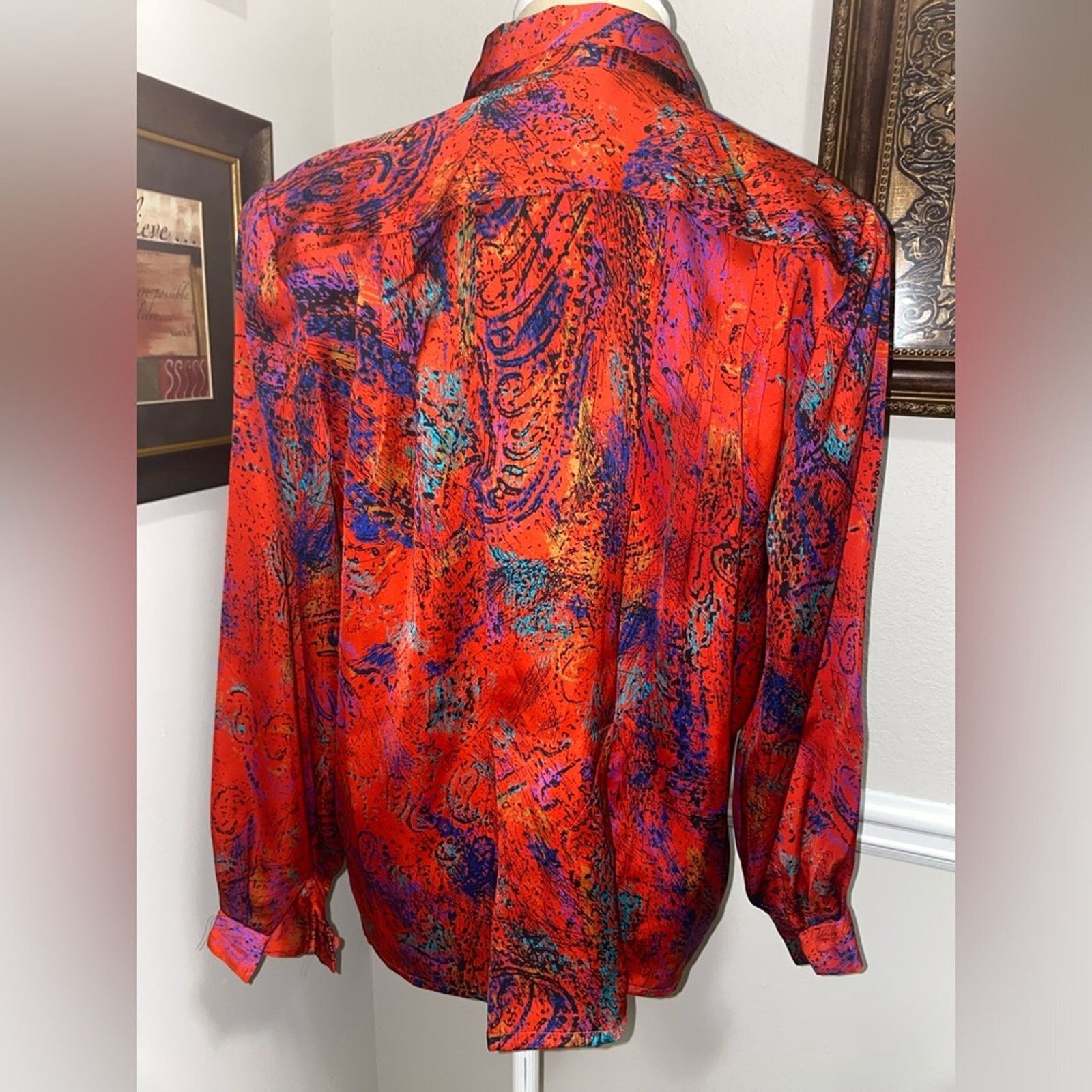 Vintage TESS Paris-Milano Vintage Blouse Size S / US 4 / IT 40 - 5 Thumbnail