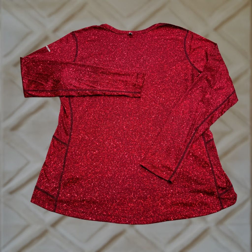 Nike Nike Dri-Fit Long Sleeve Active T-Shirt Mens XL Heather Red Crew Neck NWT Size US XL / EU 56 / 4 - 1 Thumbnail