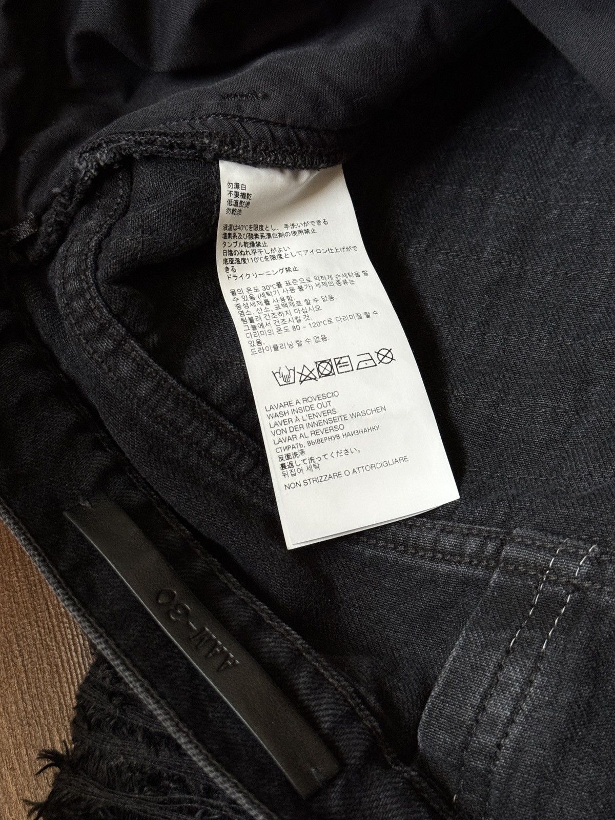 1017 ALYX 9SM × Blackmeans 1017 Alyx 9SM Blackmeans Distressed Jeans (2024) Black Size US 30 / EU 46 - 7 Thumbnail