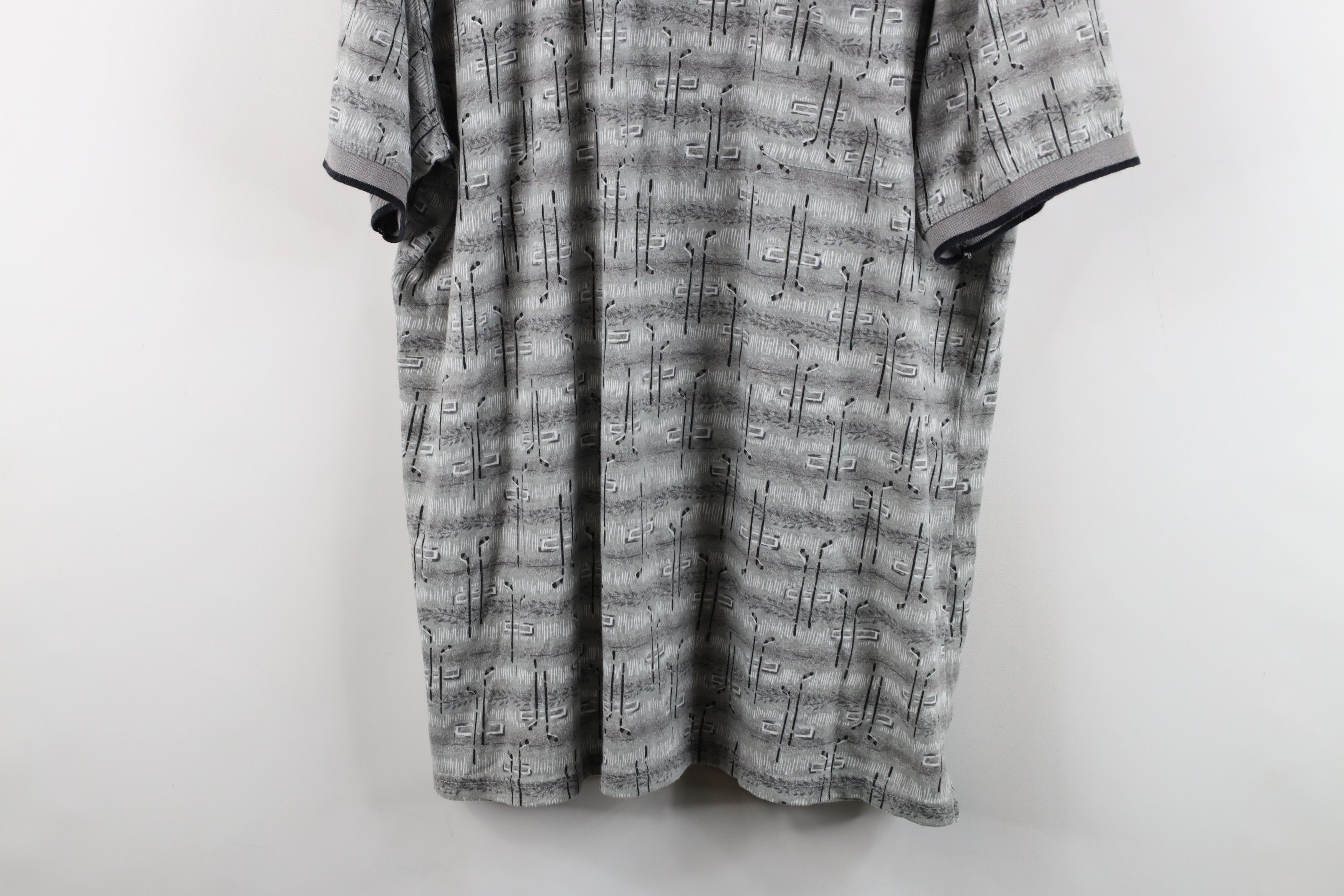 Vintage Vintage 90s Streetwear All Over Print Collared Polo Shirt Size US XL / EU 56 / 4 - 3 Thumbnail