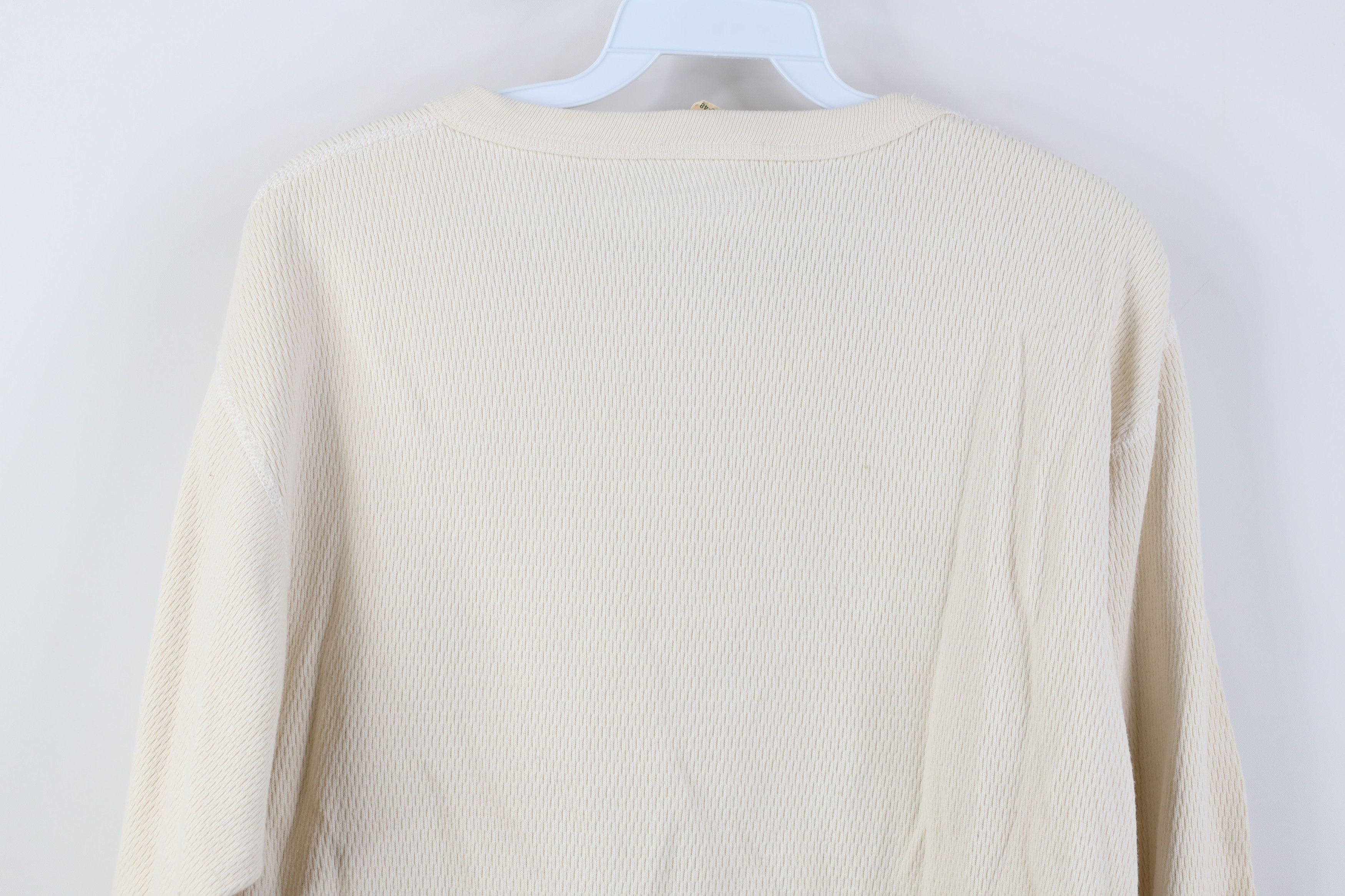 Vintage Vintage 70s Streetwear Waffle Knit Long Sleeve T-Shirt USA Size US XL / EU 56 / 4 - 12 Thumbnail