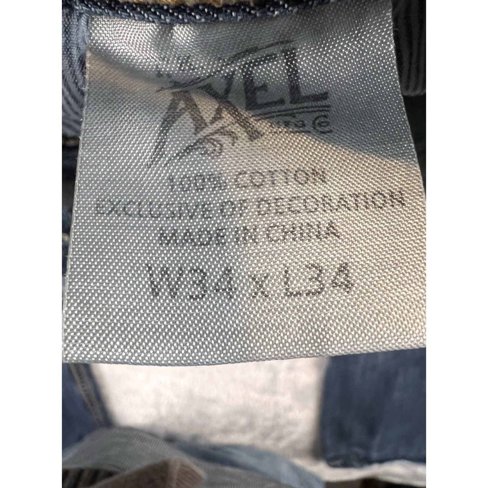 Vintage TK Axel Jeans Jeans Men 34x34 Blue Med Wash Denim Slim Straight Cowboy Athletic Stretch Pocket Comfort Regular Rise Mid Vintage No Size US 34 / EU 50 - 3 Thumbnail