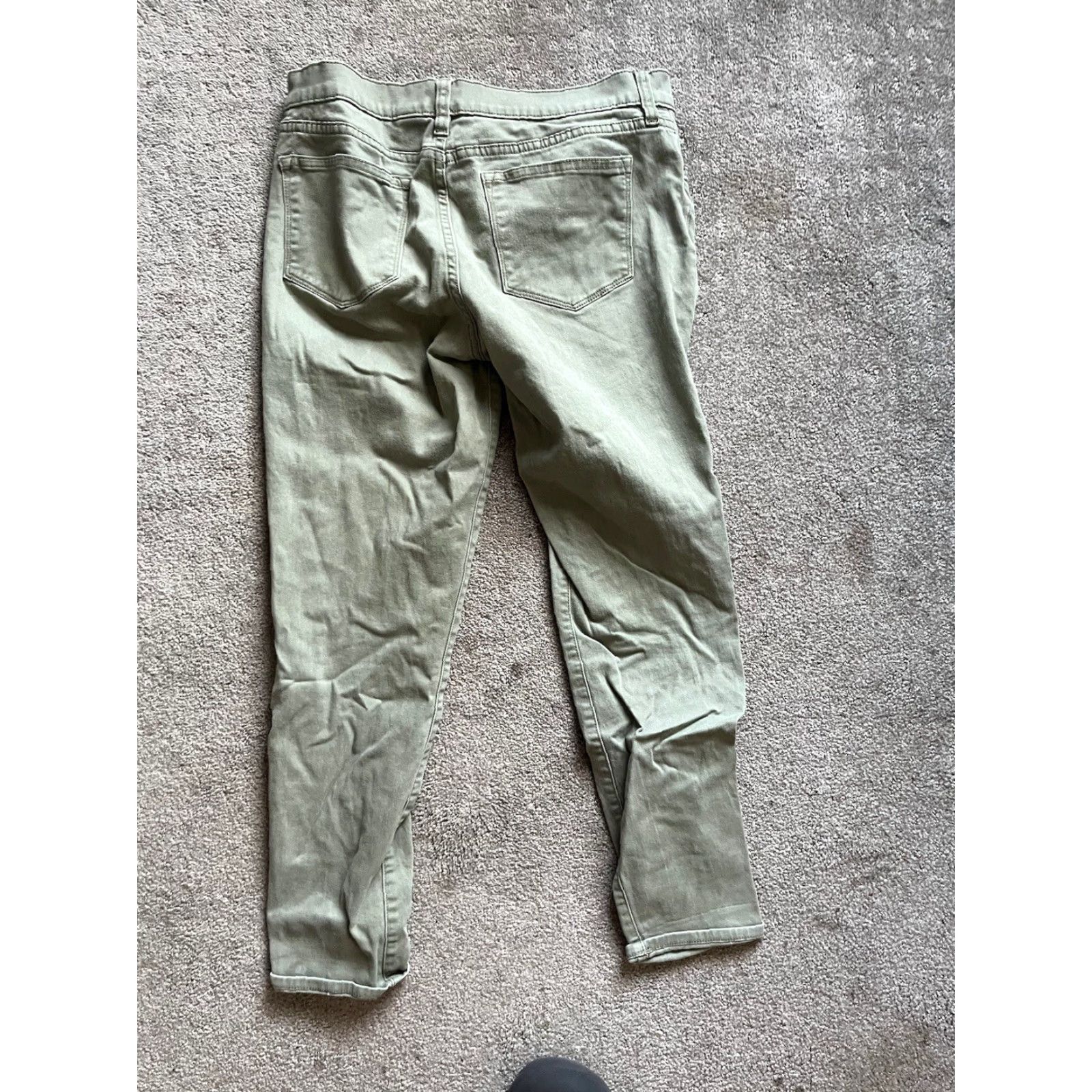 J.Crew VINTAGE J. Crew Ankle Skinny Jeans Women Size 28 Olive Green 90s Retro Size 28" / US 6 / IT 42 - 3 Thumbnail