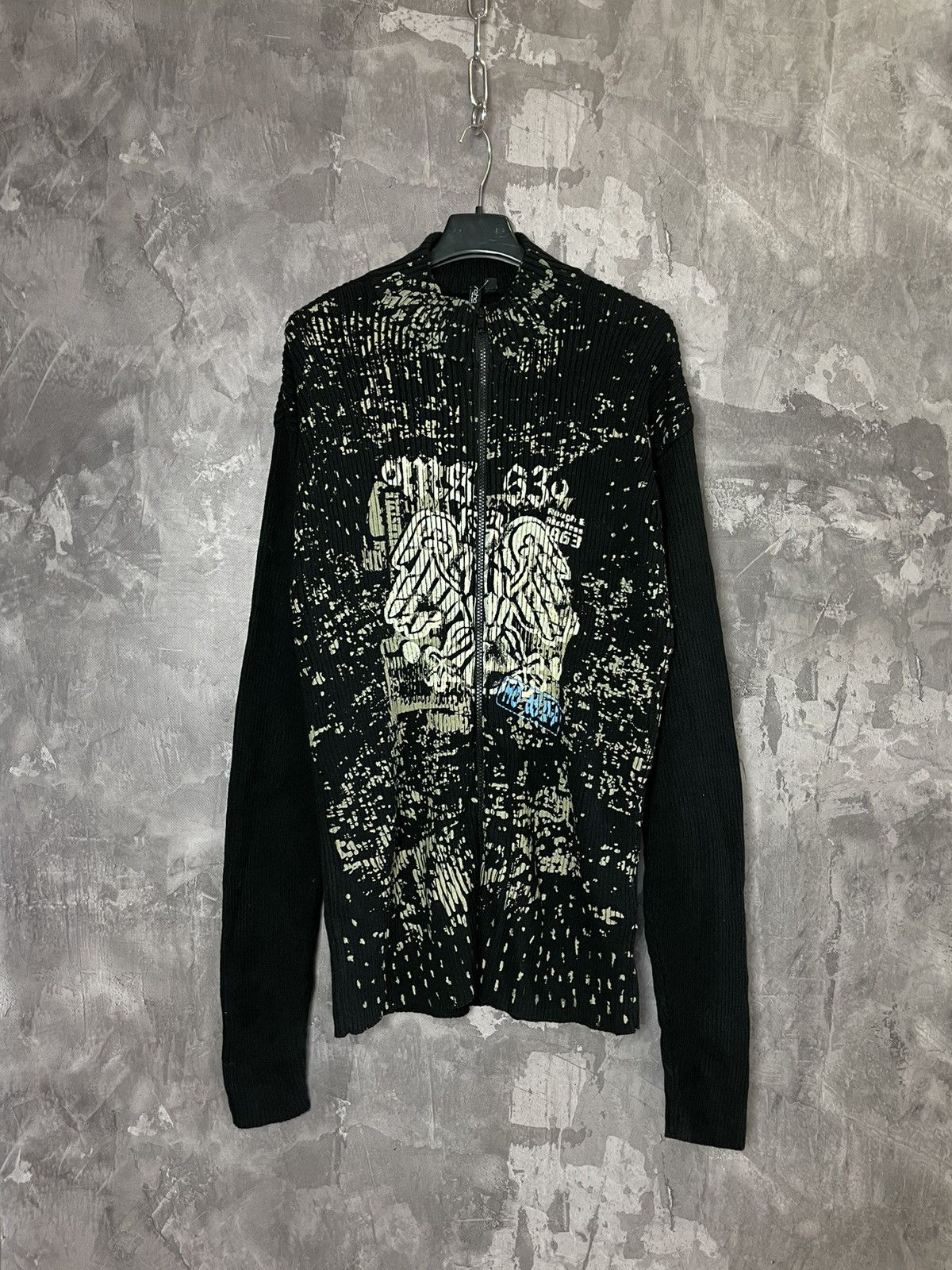 Japanese Brand × Vintage AvantGarde Vintage Sweatshirt Y2K Printed Knit Japan Sweater Size US XL / EU 56 / 4 - 1 Thumbnail