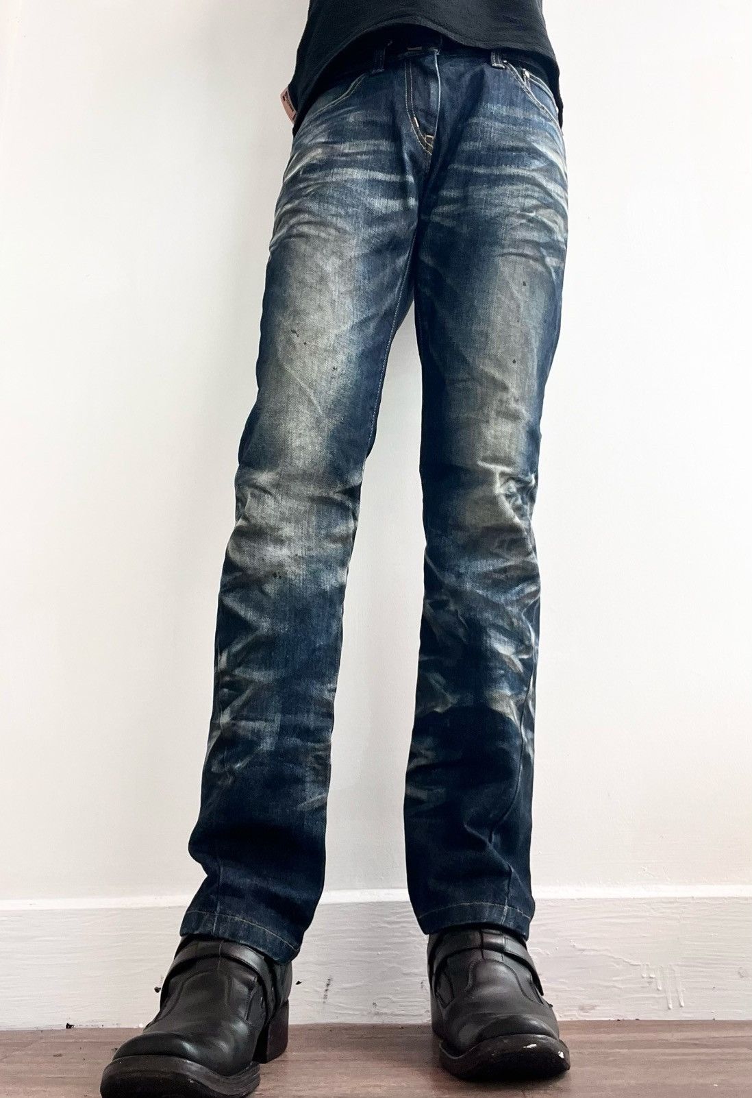 Tornado Mart Tornado Mart Distressed Stacked Jeans Size US 32 / EU 48 - 2 Thumbnail