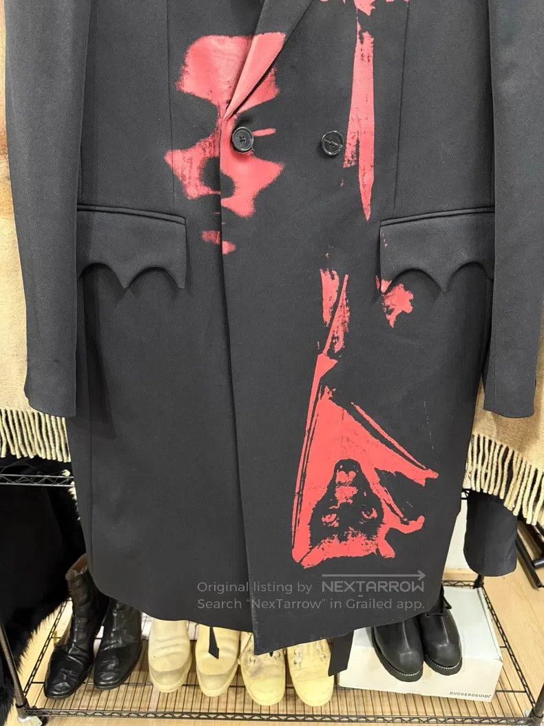 Raf Simons Raf Simons Painted Print Wool Coat Size US M / EU 48-50 / 2 - 4 Thumbnail