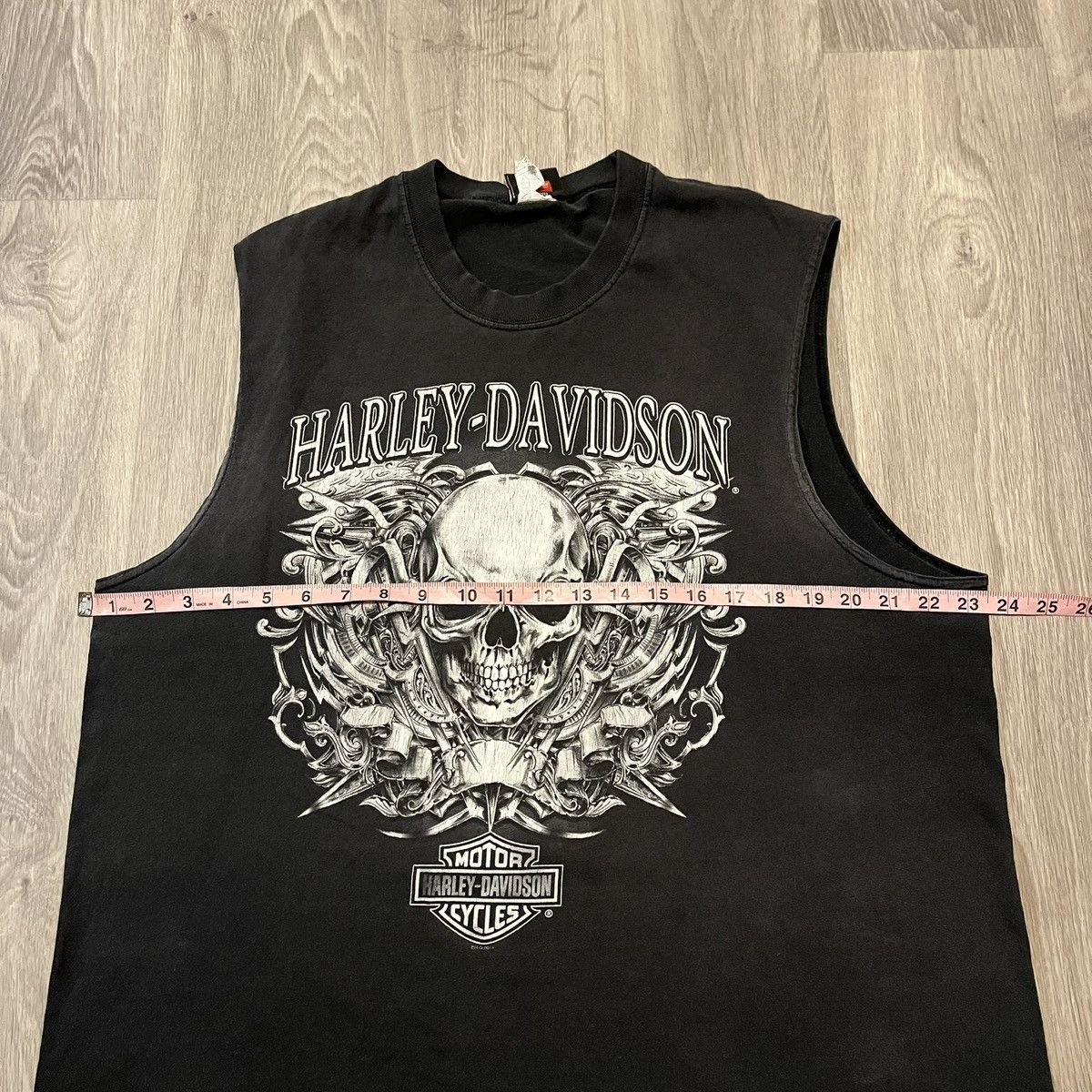 Harley Davidson Vintage 2000s Harley Davidson Faded Skull Graphic Tank Top Size US XL / EU 56 / 4 - 4 Thumbnail